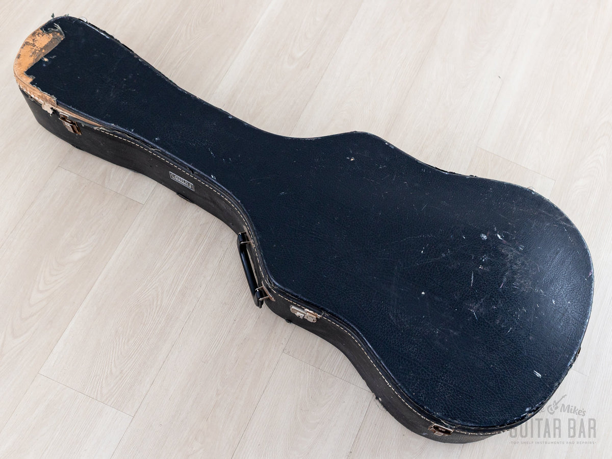 Guild F-42 black hardshell case closed
