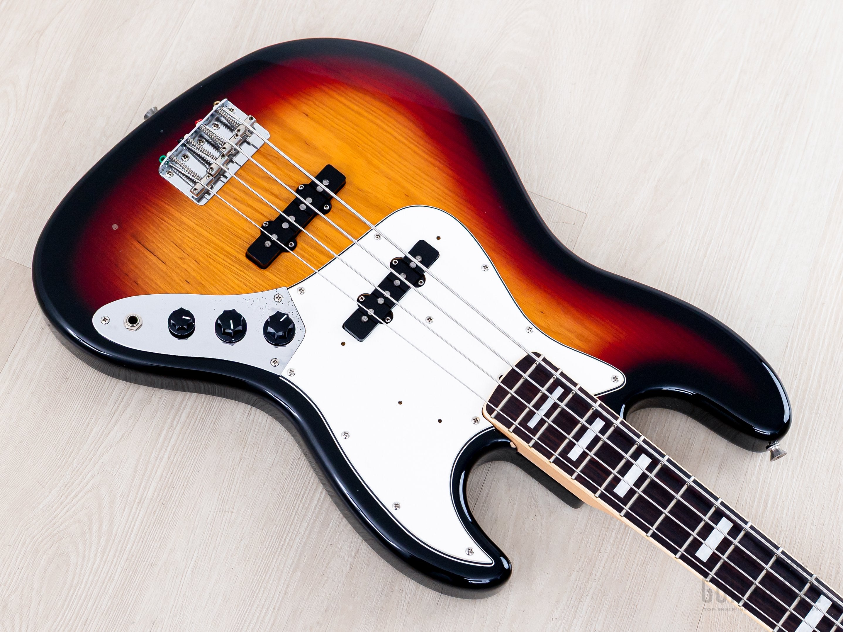 2000 Fender Jazz Bass '75 Vintage Reissue JB75-90US Sunburst Ash, Japa