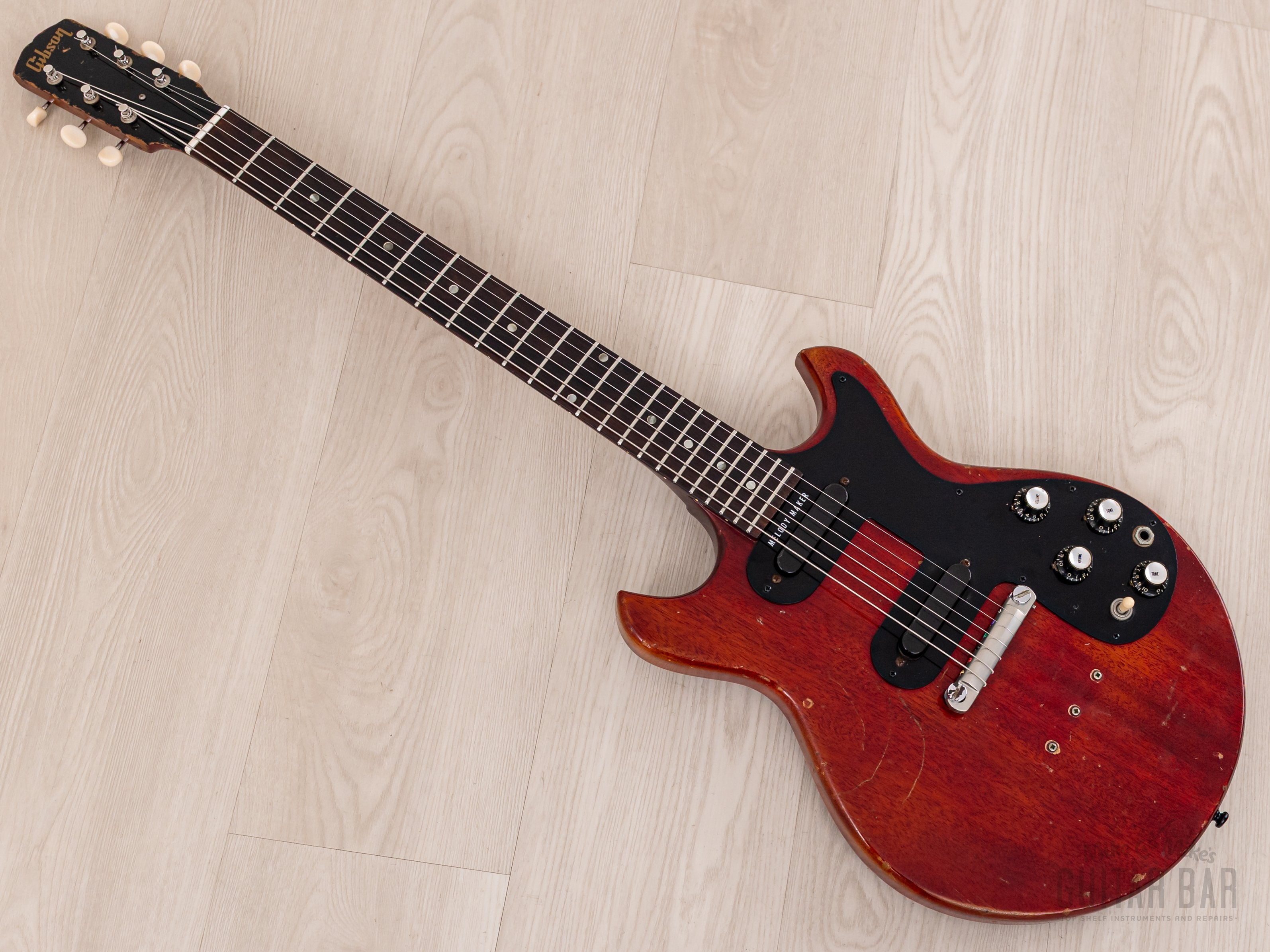 1965 Gibson Melody Maker D Double Cut Vintage Guitar Cherry w/ Case