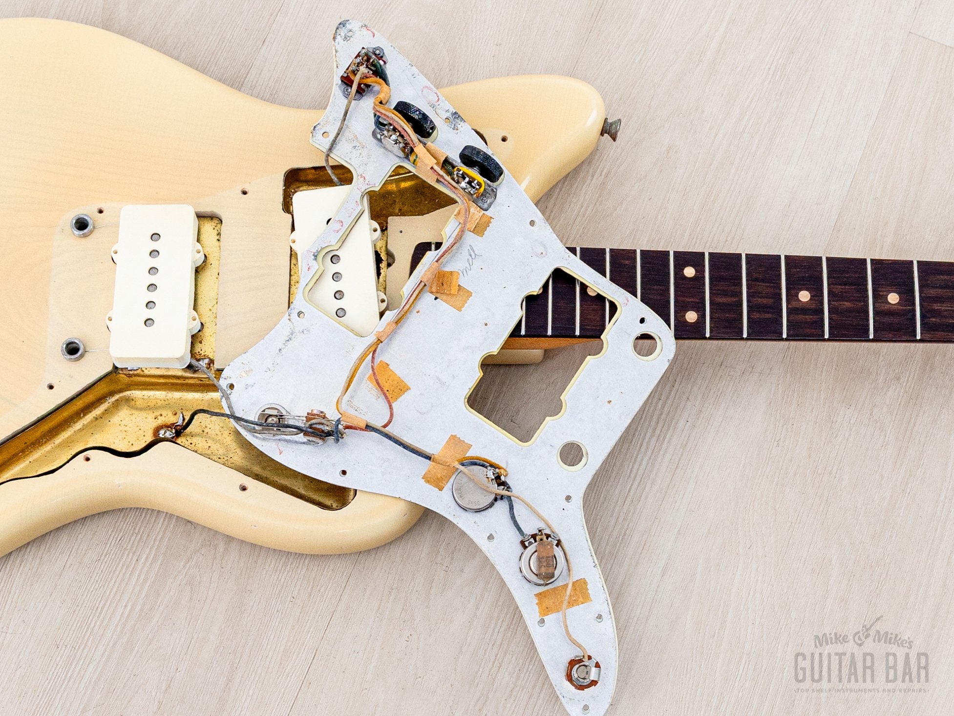 1960 Fender Jazzmaster Pre-CBS Slab Board Vintage Offset Guitar Blonde