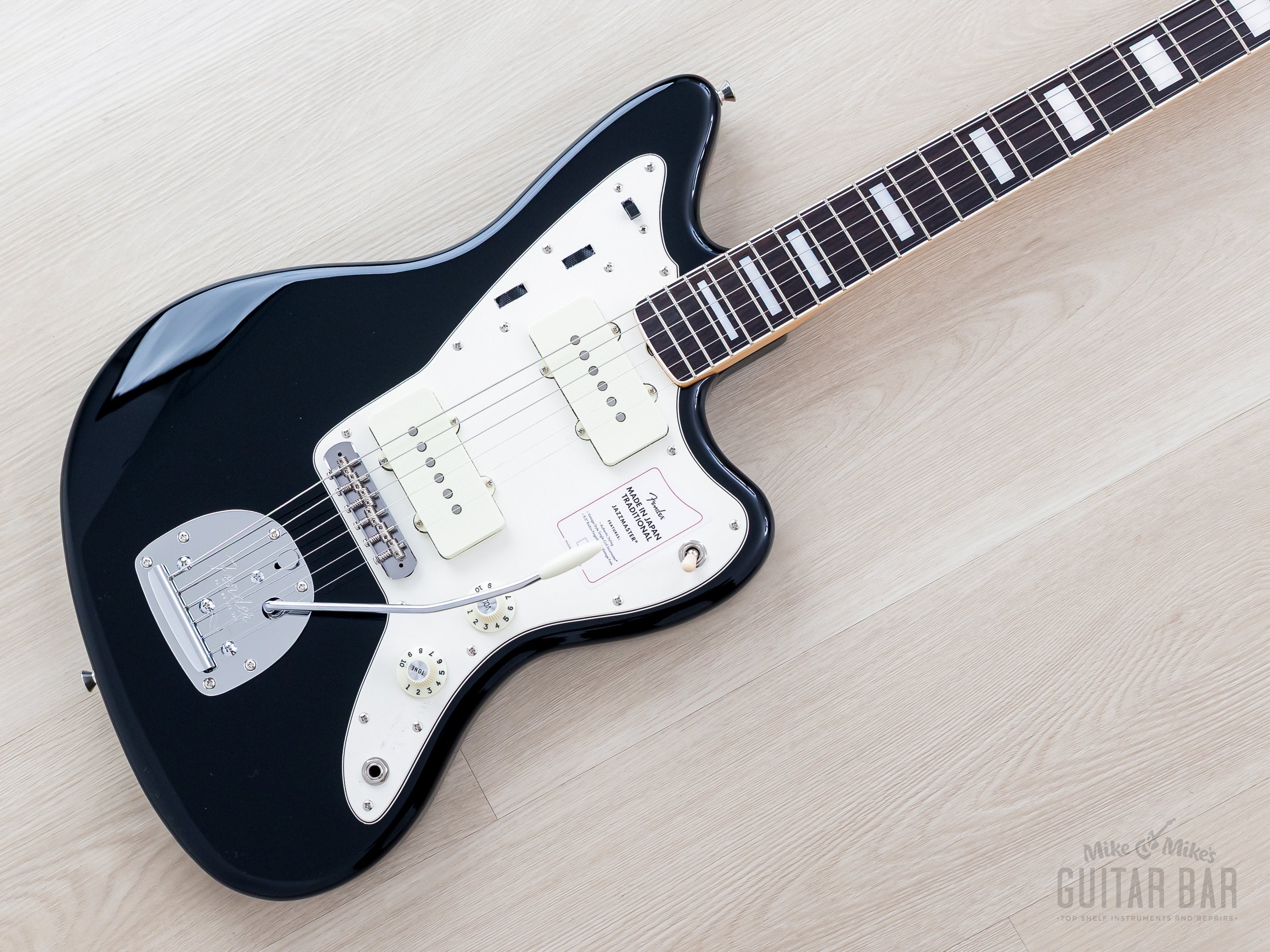 2025 Fender Traditional Late '60s Jazzmaster Black + Headstock w/ Bloc