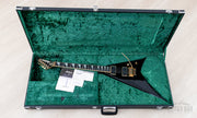 1991 Grover Jackson Dan Spitz Rhoads V in original hardshell case, open