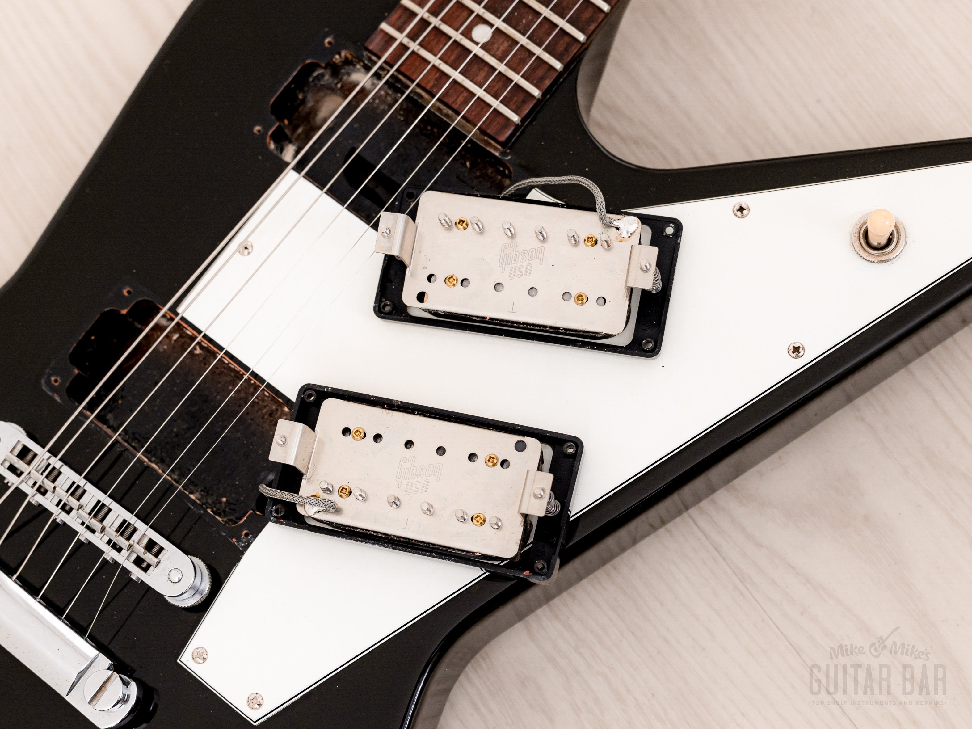 ギター 76VintageDYNACOMP 2012 Gibson Explorer '76 Vintage Reissue Ebony w/ Case