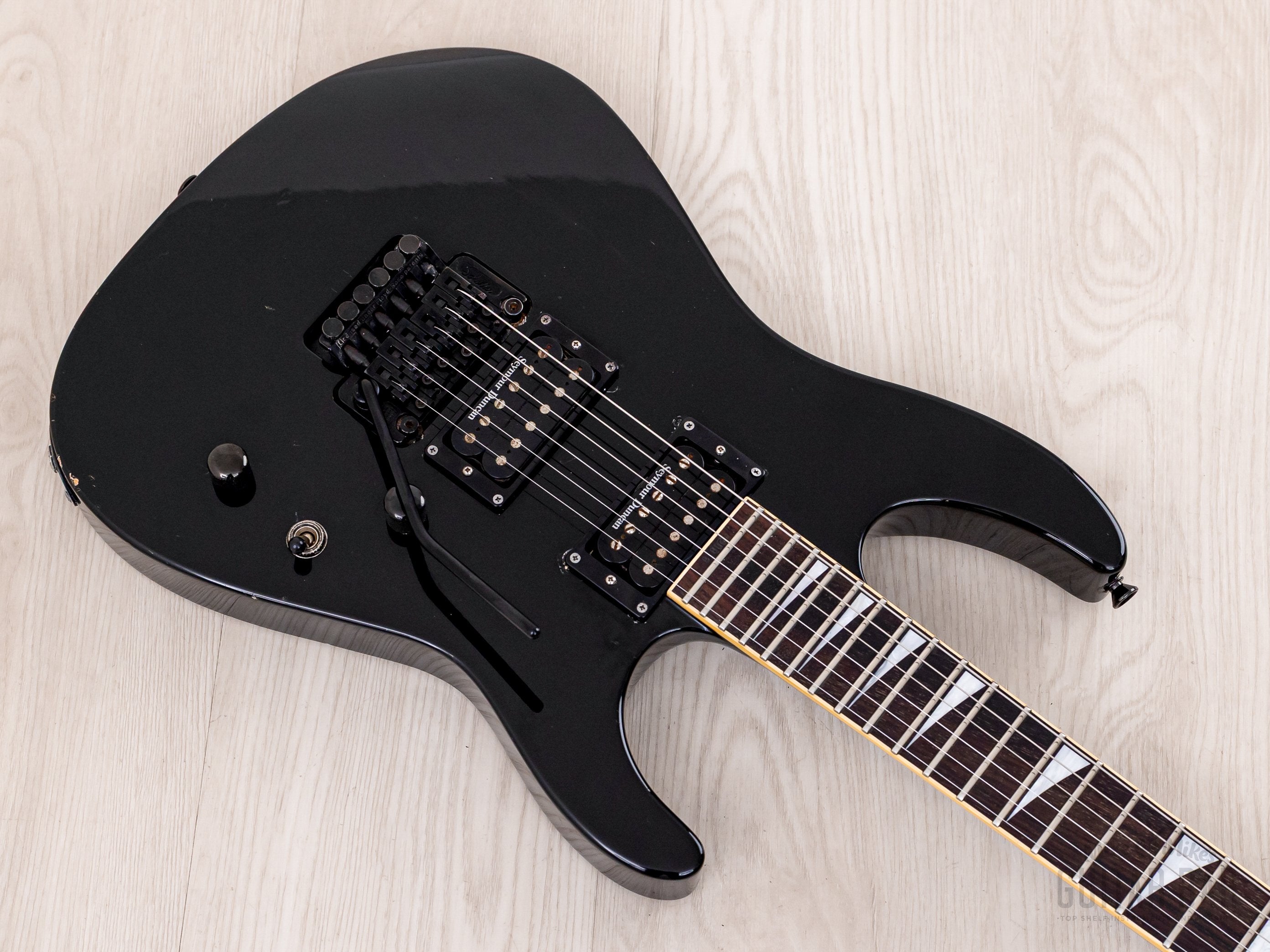 00年 日本製 Jackson Stars Soloist SL-J2 ギター 2002 Jackson Stars Soloist SL-J2 Neck Through Guitar Black w/ Seymour