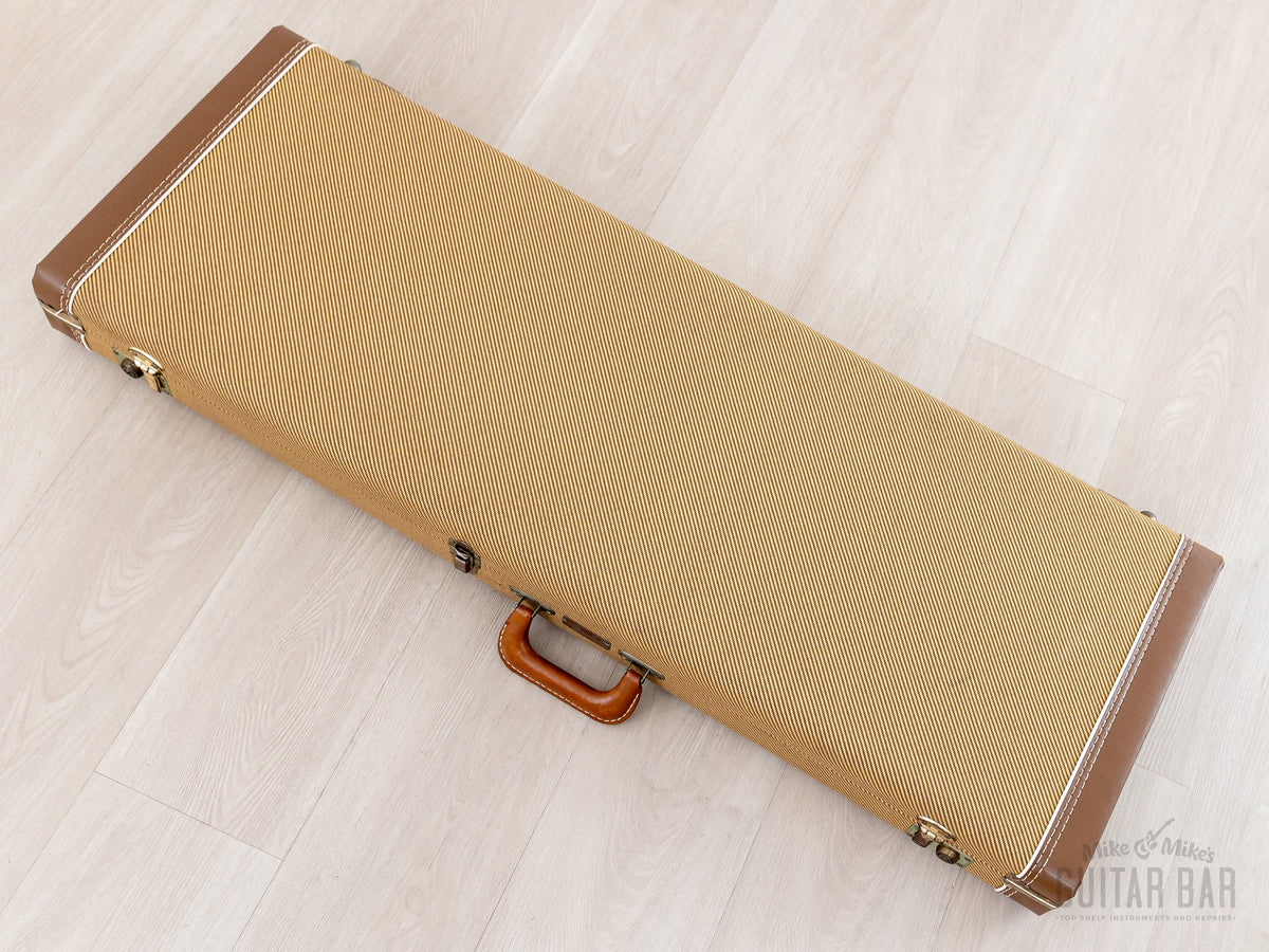 1999 Fender American Vintage 52 Telecaster Butterscotch, tweed case closed