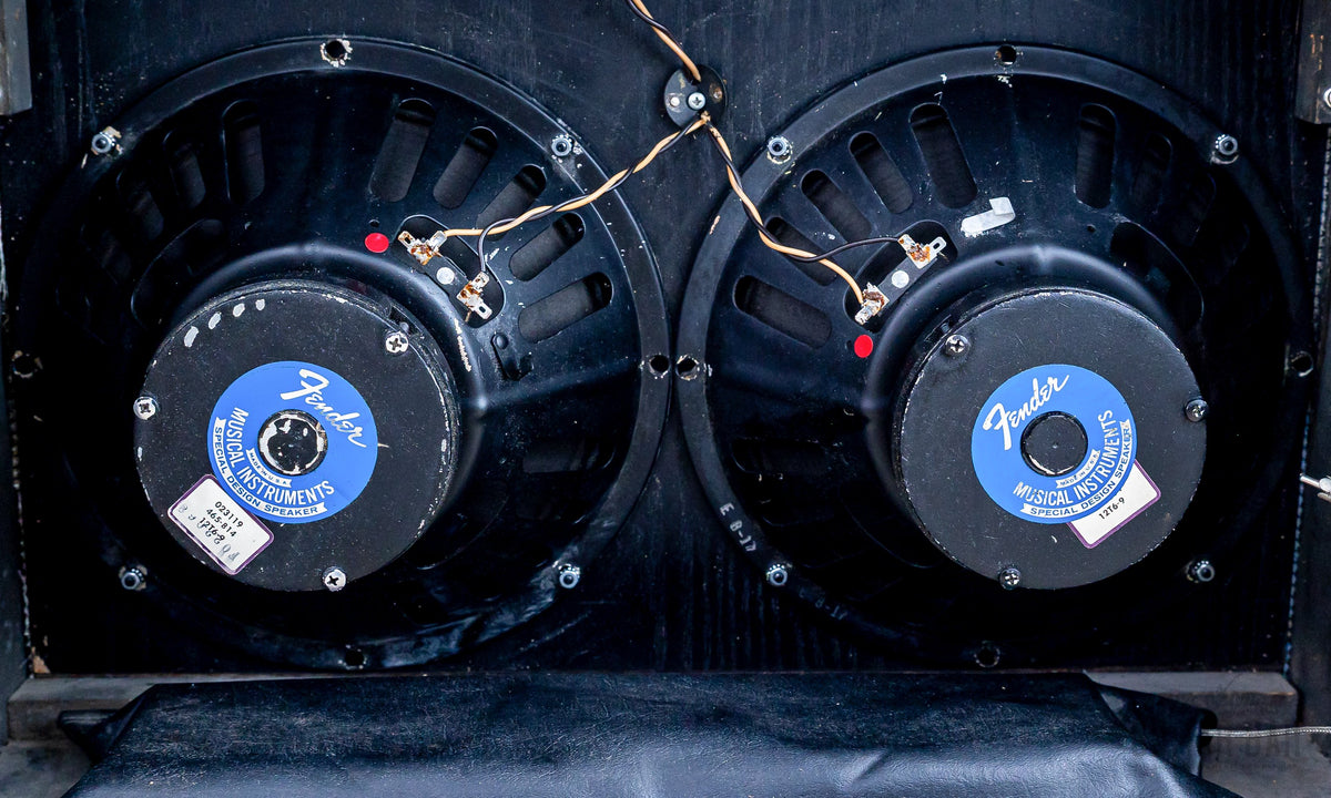 1970 Fender Twin Reverb, pair of Oxford 12T6 speakers, rear
