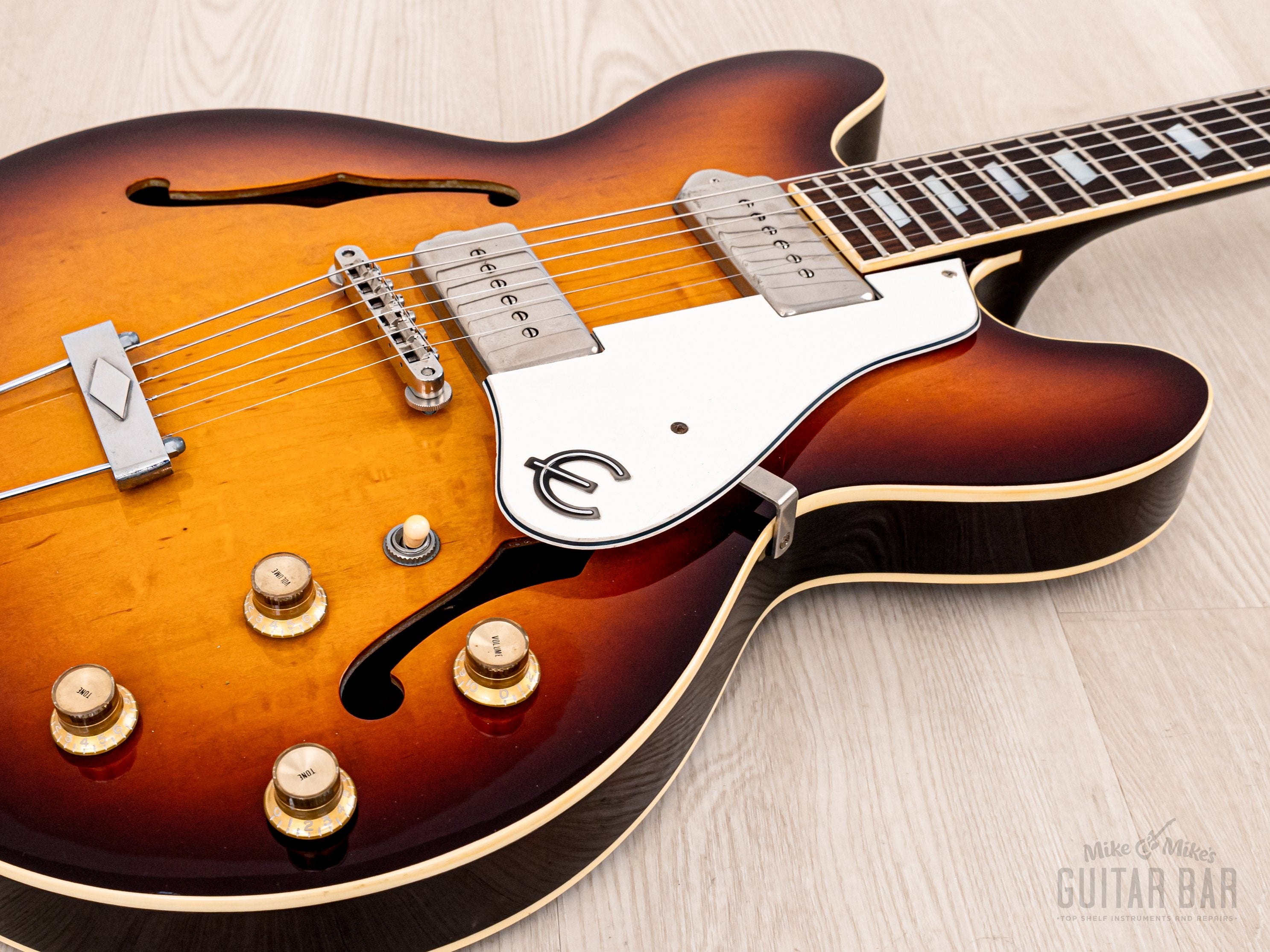 1991 Epiphone Casino Sunburst Near-Mint, Pre-Elitist w/ Case, Japan Te