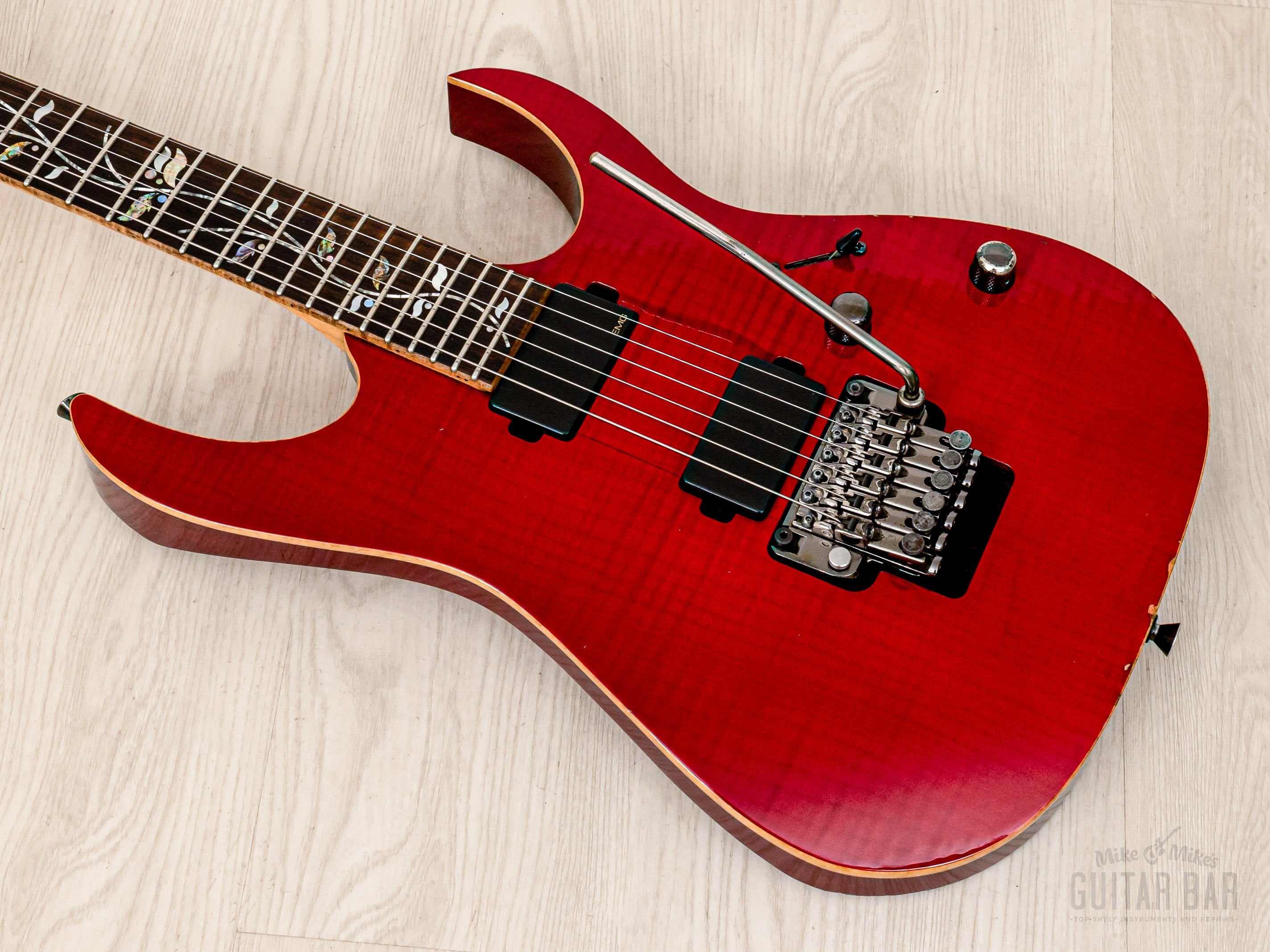 2009 Ibanez J. Custom RG8420ZE AAA Maple Top, Red Spinel w