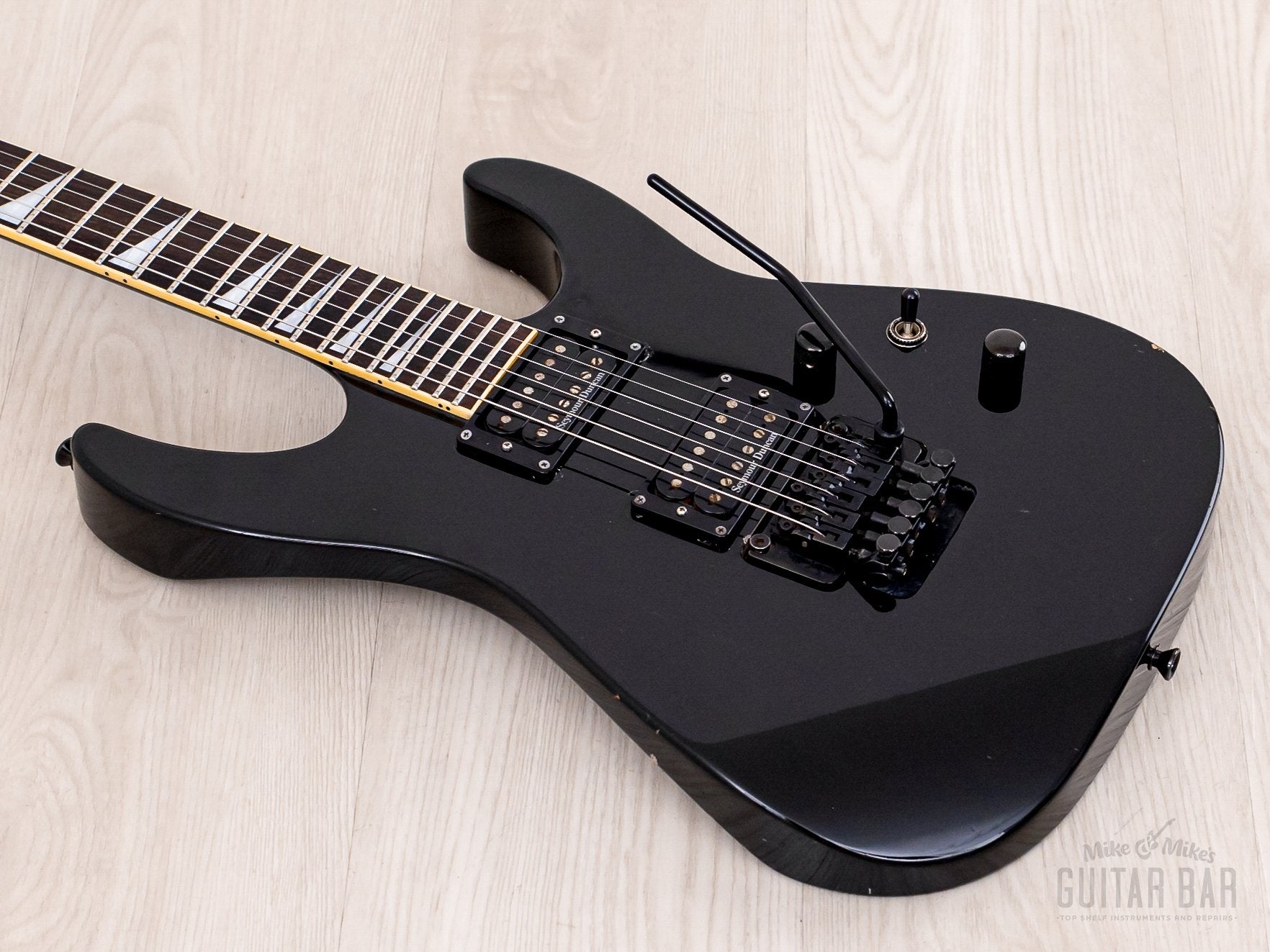 2002 Jackson Stars Soloist SL-J2 Neck Through Guitar Black w/ Seymour