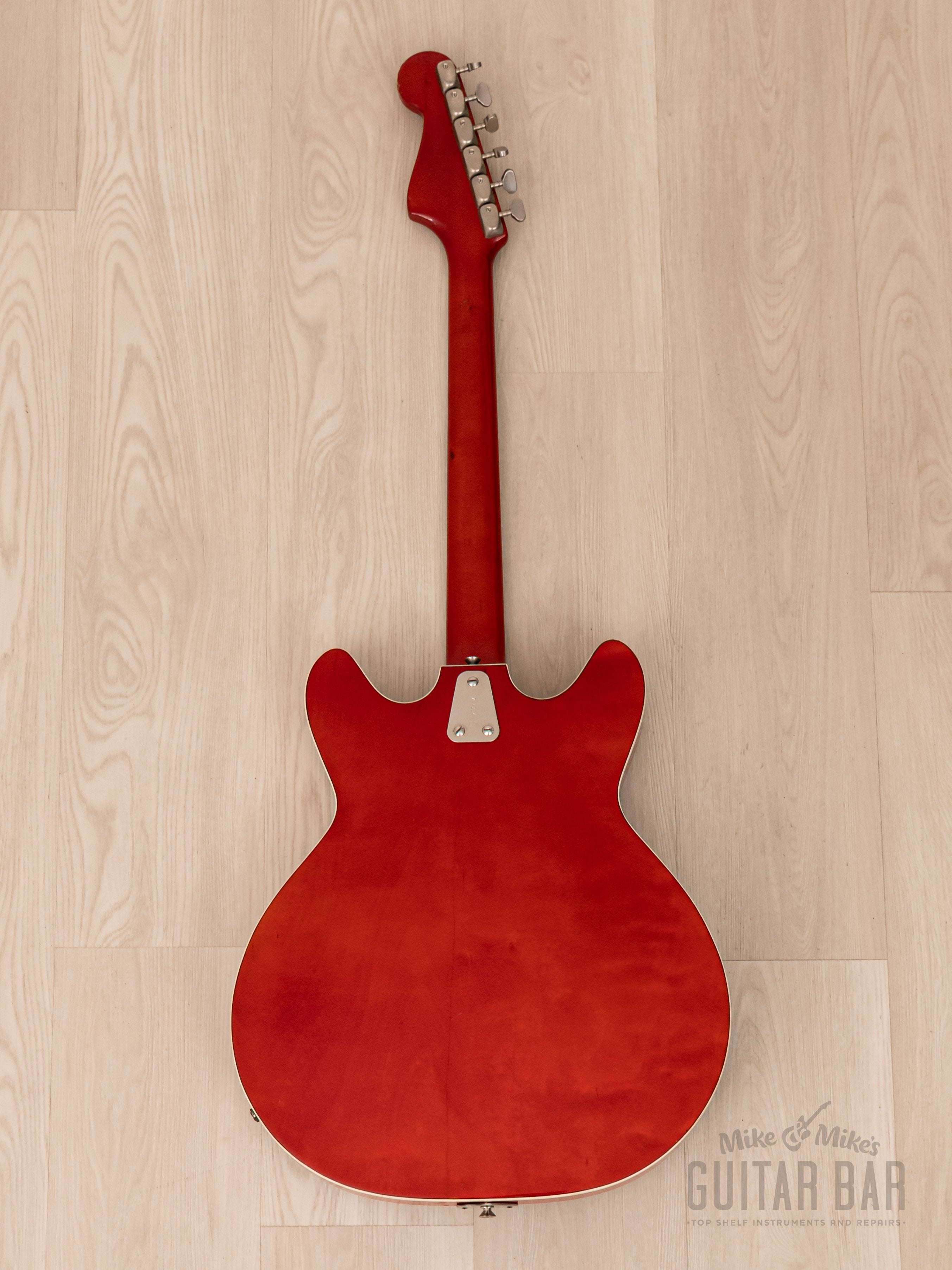 1960s Hagstrom Viking V1 Vintage Hollowbody Cherry Red w/ Case