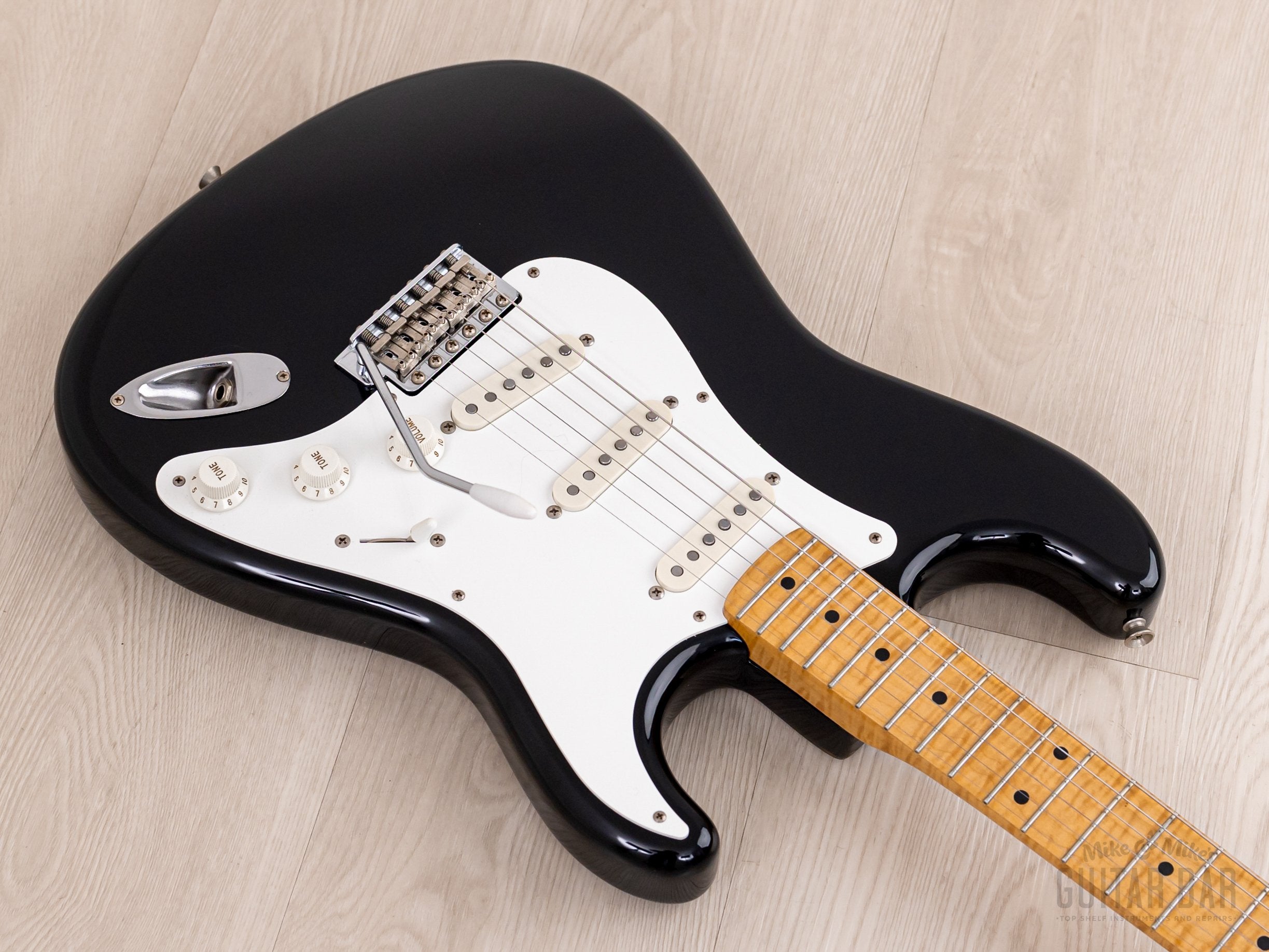 1994 Fender Stratocaster ‘57 Vintage Reissue 40th Anniversary ST57-65AS Foto Flame Black, Japan MIJ