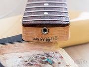 1997 Fender American Standard Jazz Bass Olympic White, neck heel with date stamp, neck removed