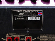 Vox AC30HWH rear label
