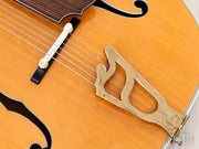 Carlo Greco bridge and tailpiece close-up