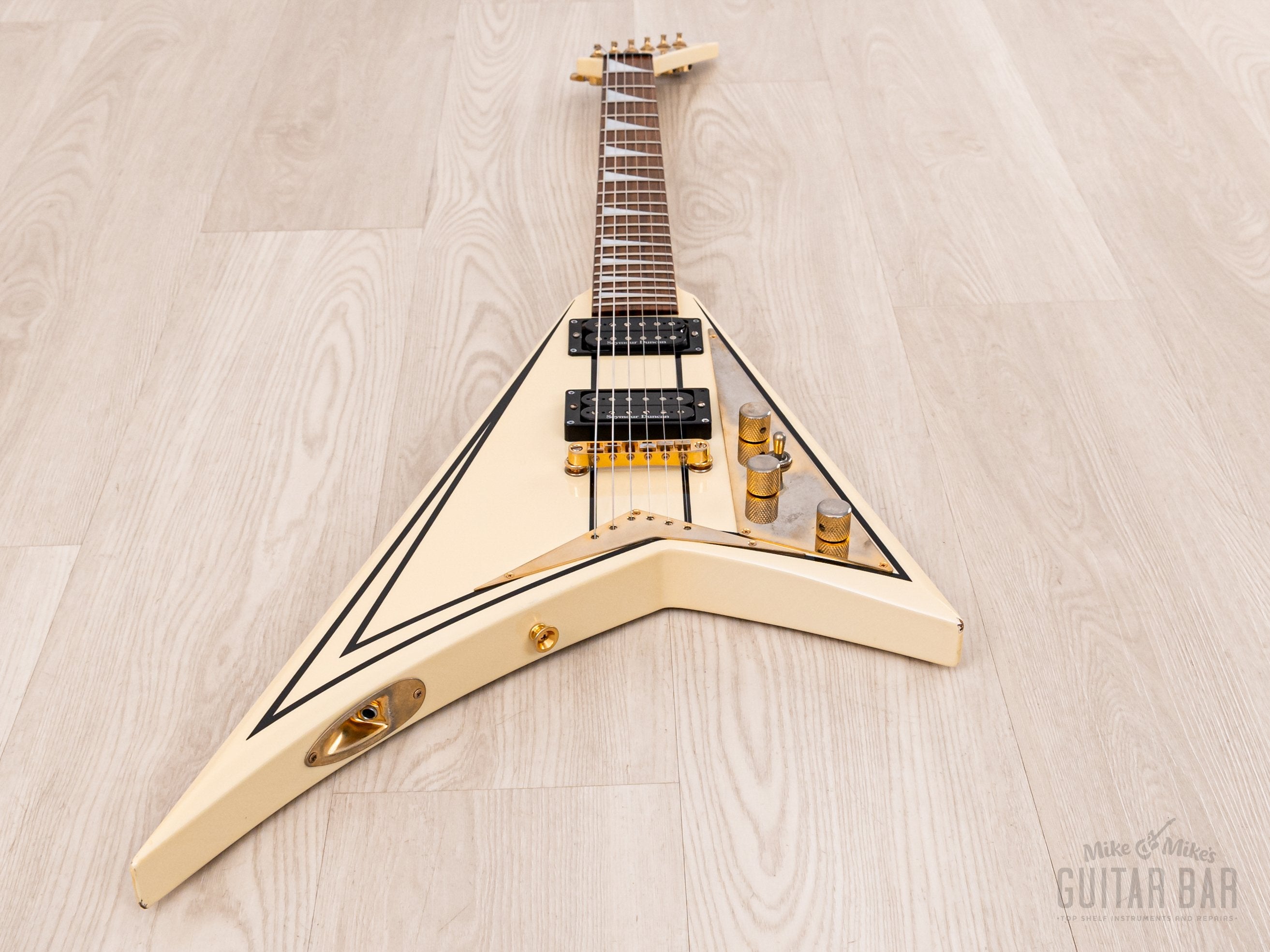2008 Jackson Pro Series RR5 Randy Rhoads Ivory w/ Seymour Duncan & Case, Japan