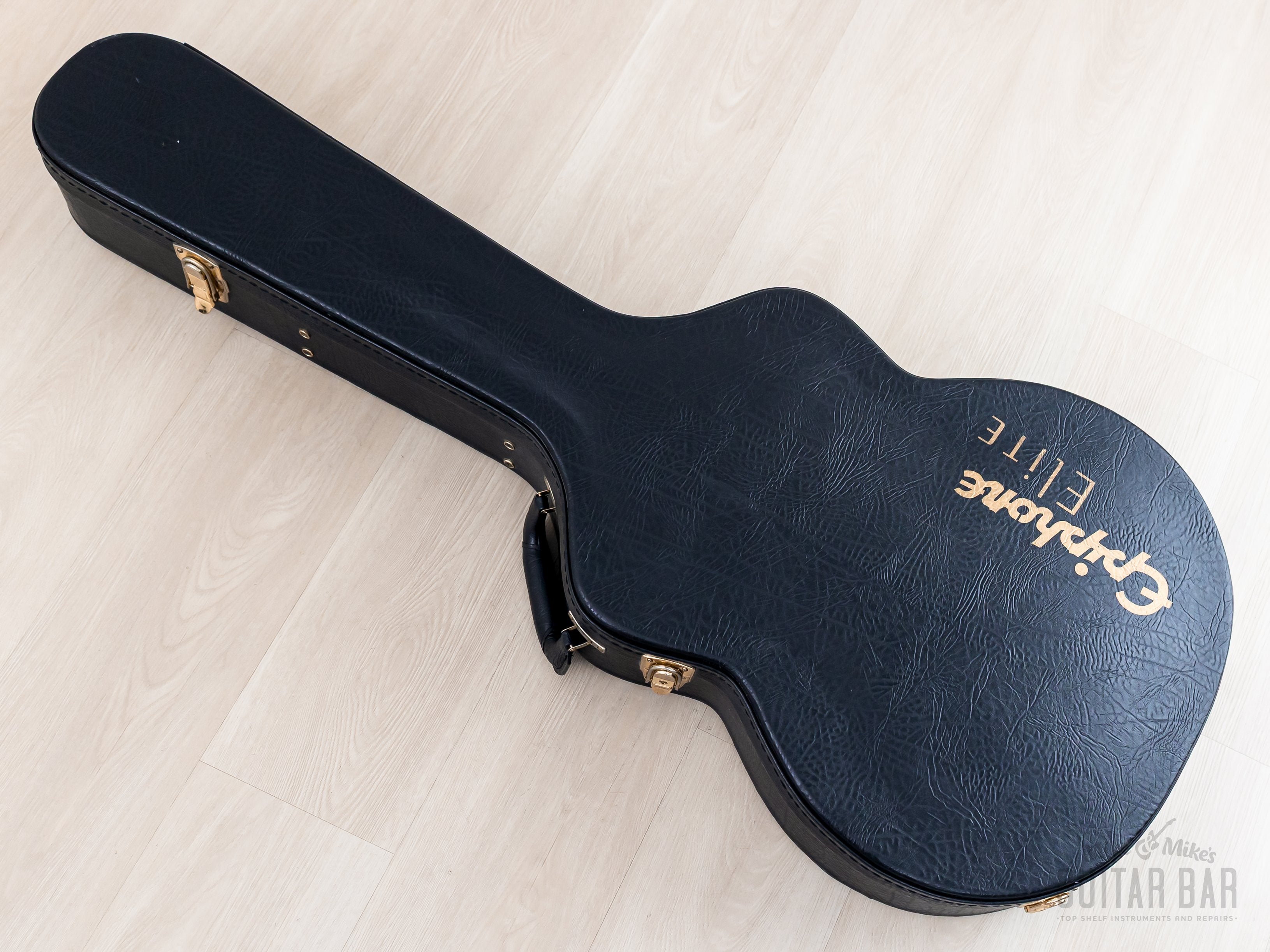 ES-335 2002年ピアレス工場製Epiphone Dot VS/美品ケース 2002 Epiphone Elite 1963 ES-335 Dot Natural w/ Open Book Headstock, Ca