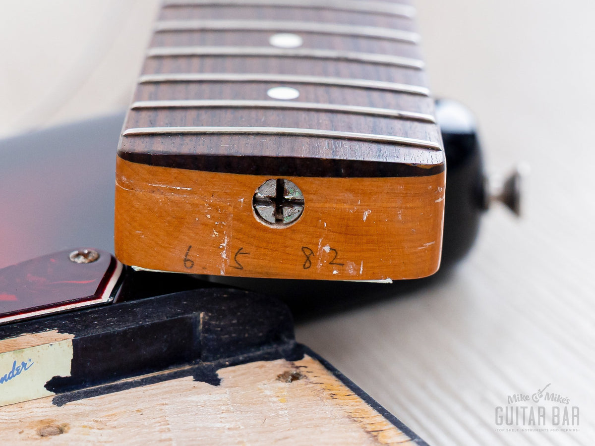 Fender JV Jazz Bass neck heel stamp