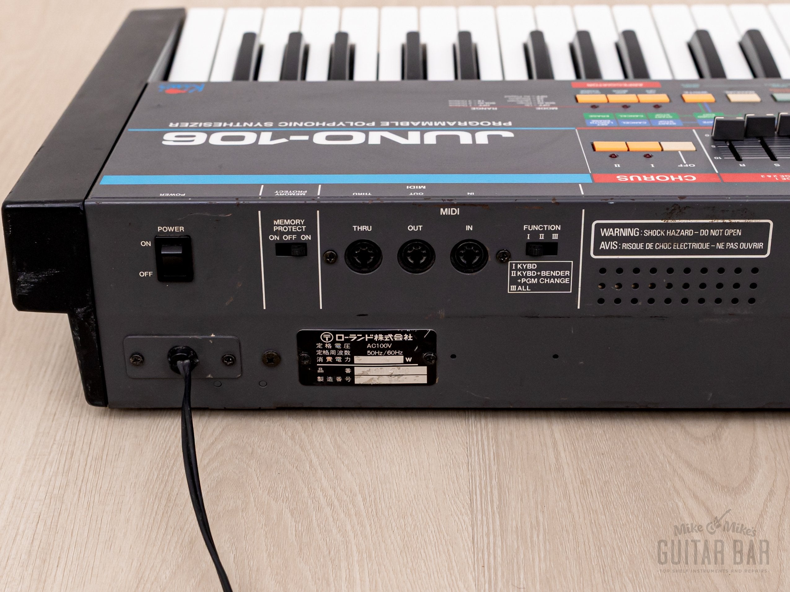 1985 Roland Juno 106 Kiwi Upgrade Vintage Analog Polyphonic Synthesizer