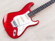 1984 Fender Contemporary Stratocaster ST-562 Candy Apple Red, angled front view