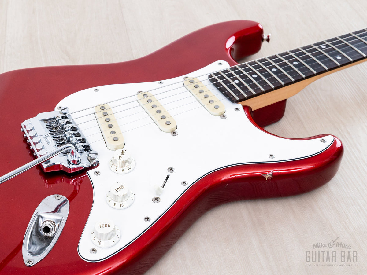 Body close-up with System I tremolo and three single coil pickups