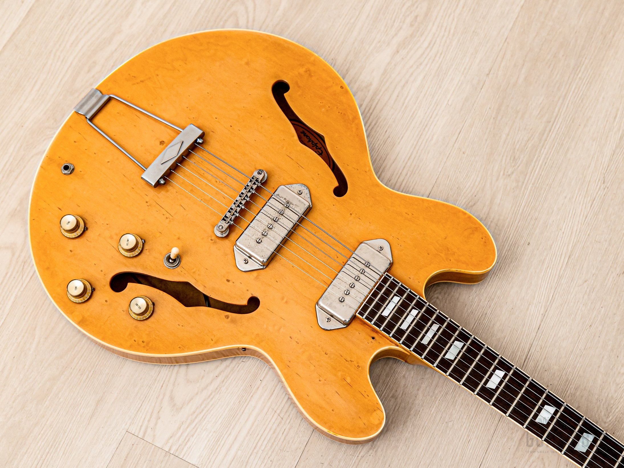 1988 Epiphone Casino Natural Near-Mint, Pre-Elitist Revolution w/ Case, Japan Terada