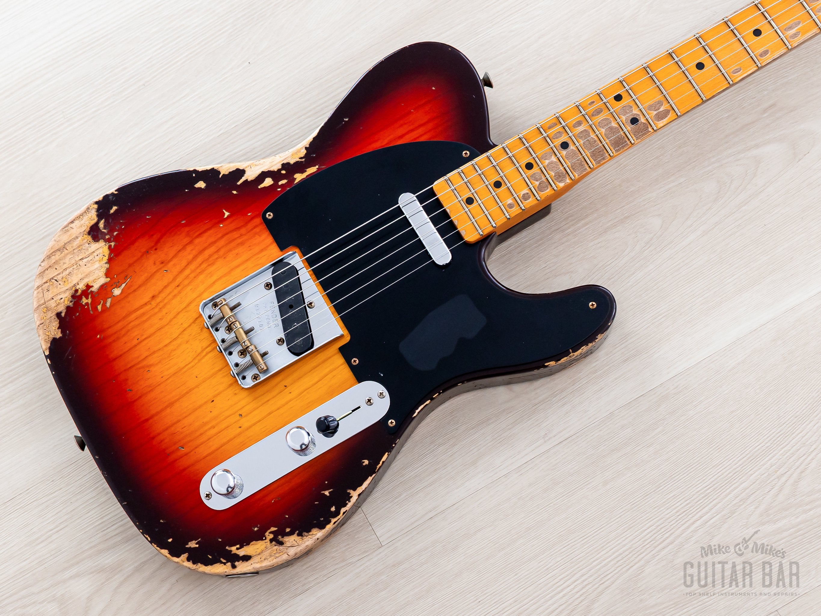 Fender Custom Shop 1952 Telecaster Heavy Relic Big U Neck Sunburst w/