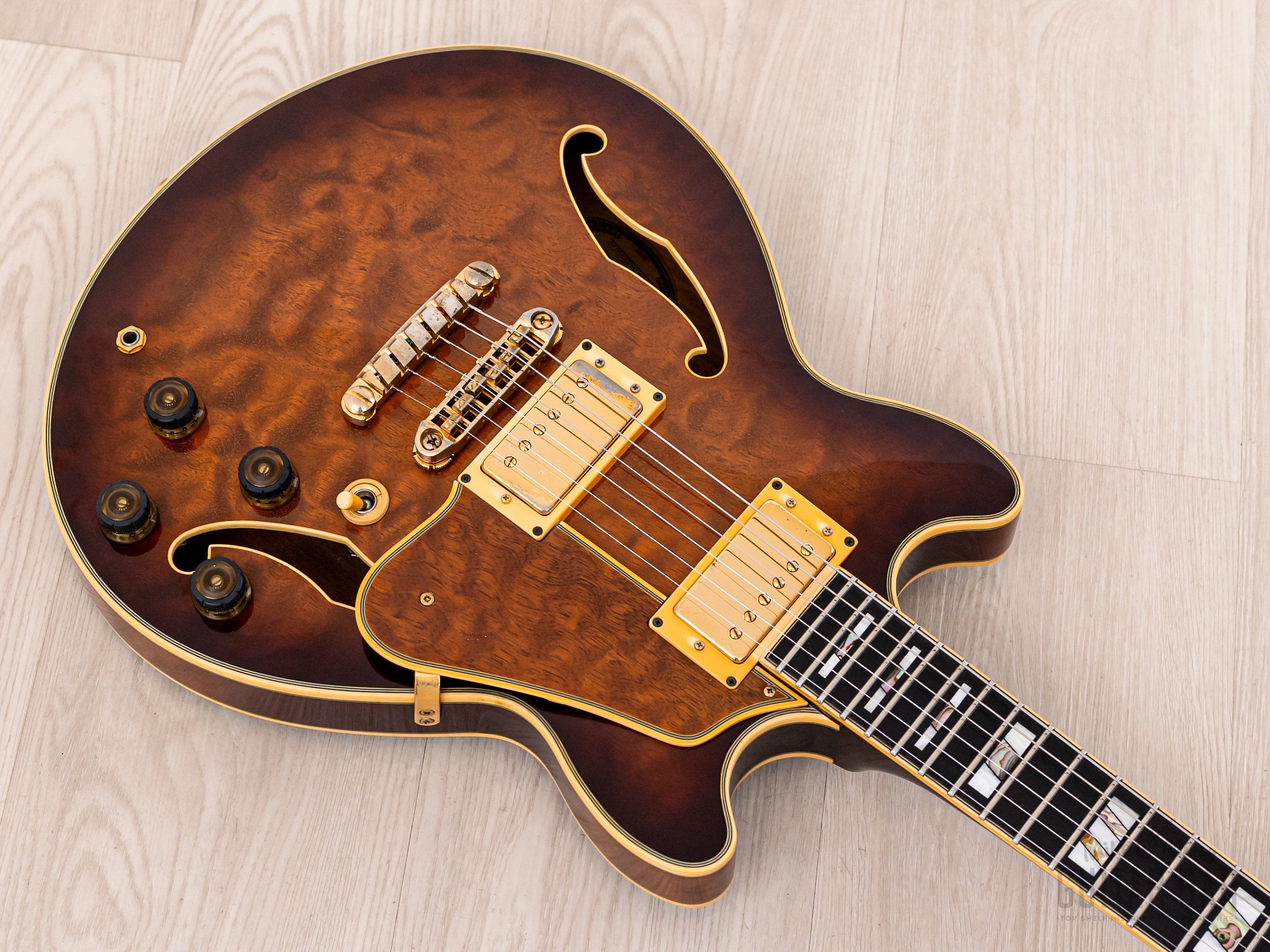 1988 Ibanez Artstar AM200 Burl Mahogany Vintage Semi-Hollow Guitar Antique Violin, Near-Mint