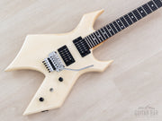 1985 B.C. Rich NJ Warlock in white, angled front view