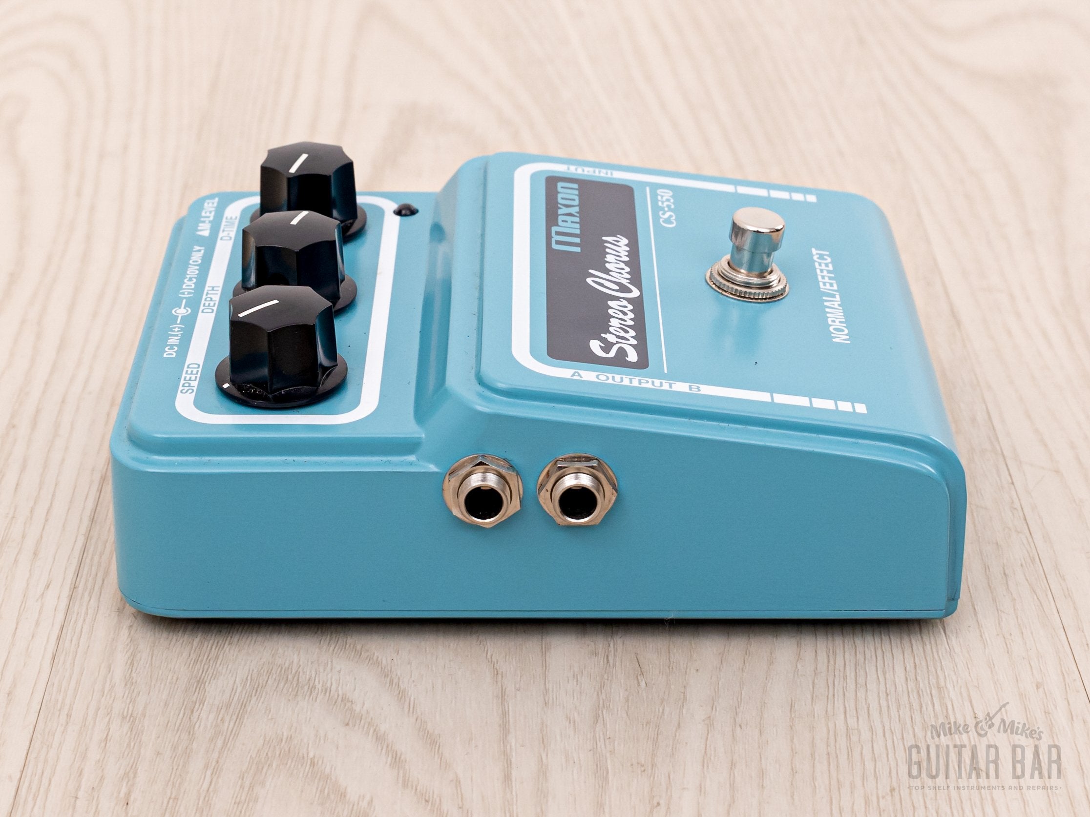 1995 Maxon CS-550 Stereo Chorus Guitar Effects Pedal Japan, MN3207 Bucket Brigade w/ Box & Power Supply
