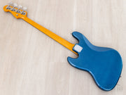 2005 Fender '62 Jazz Bass JB62 Lake Placid Blue, back diagonal view