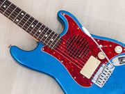 1999 Fender ST-Champ10 mini Strat Lake Placid Blue, body angled view