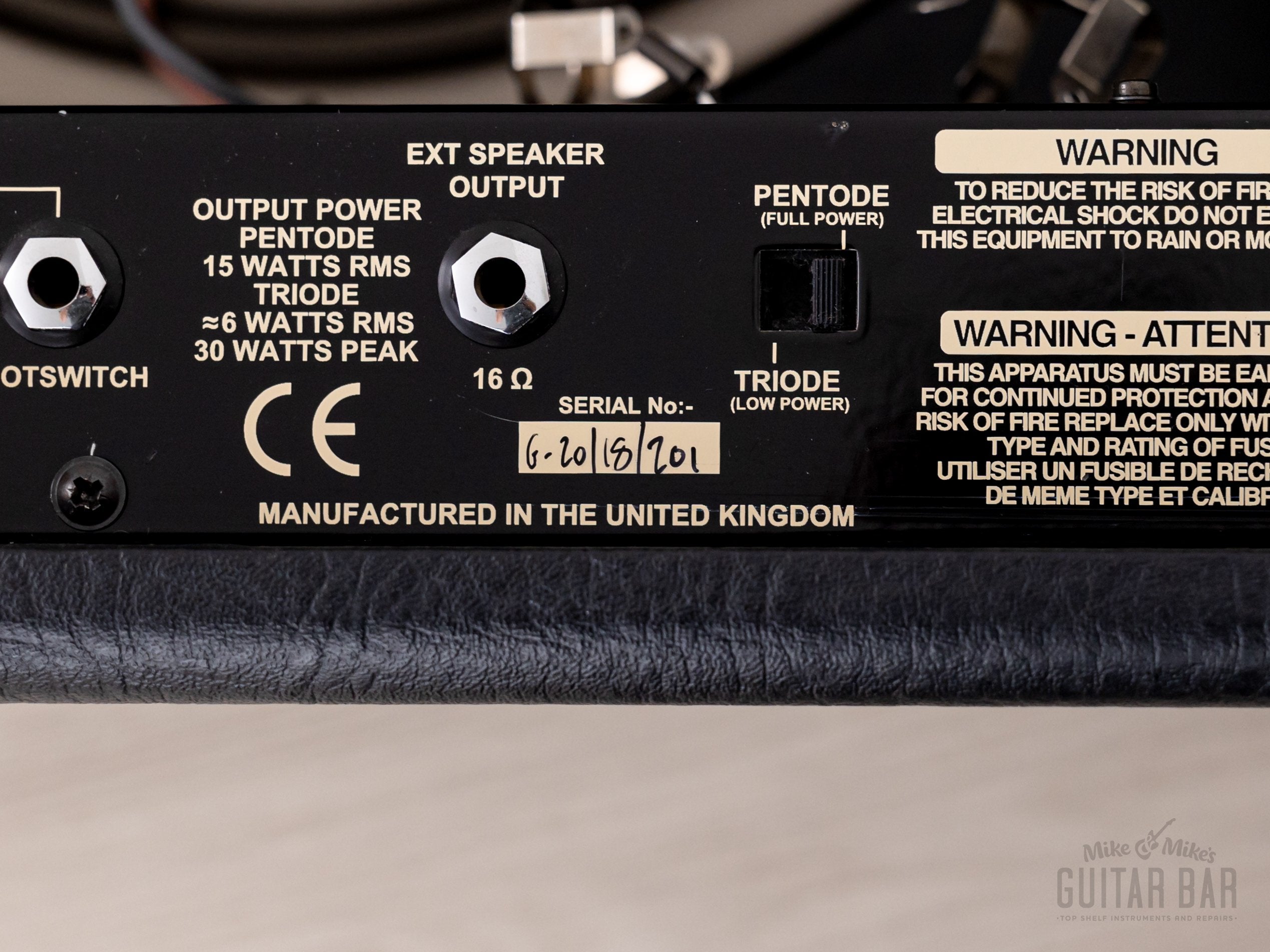 2000s Gibson Goldtone GA-15RV Tube Amp Class A 1x12, UK Made Trace Elliot Velocette