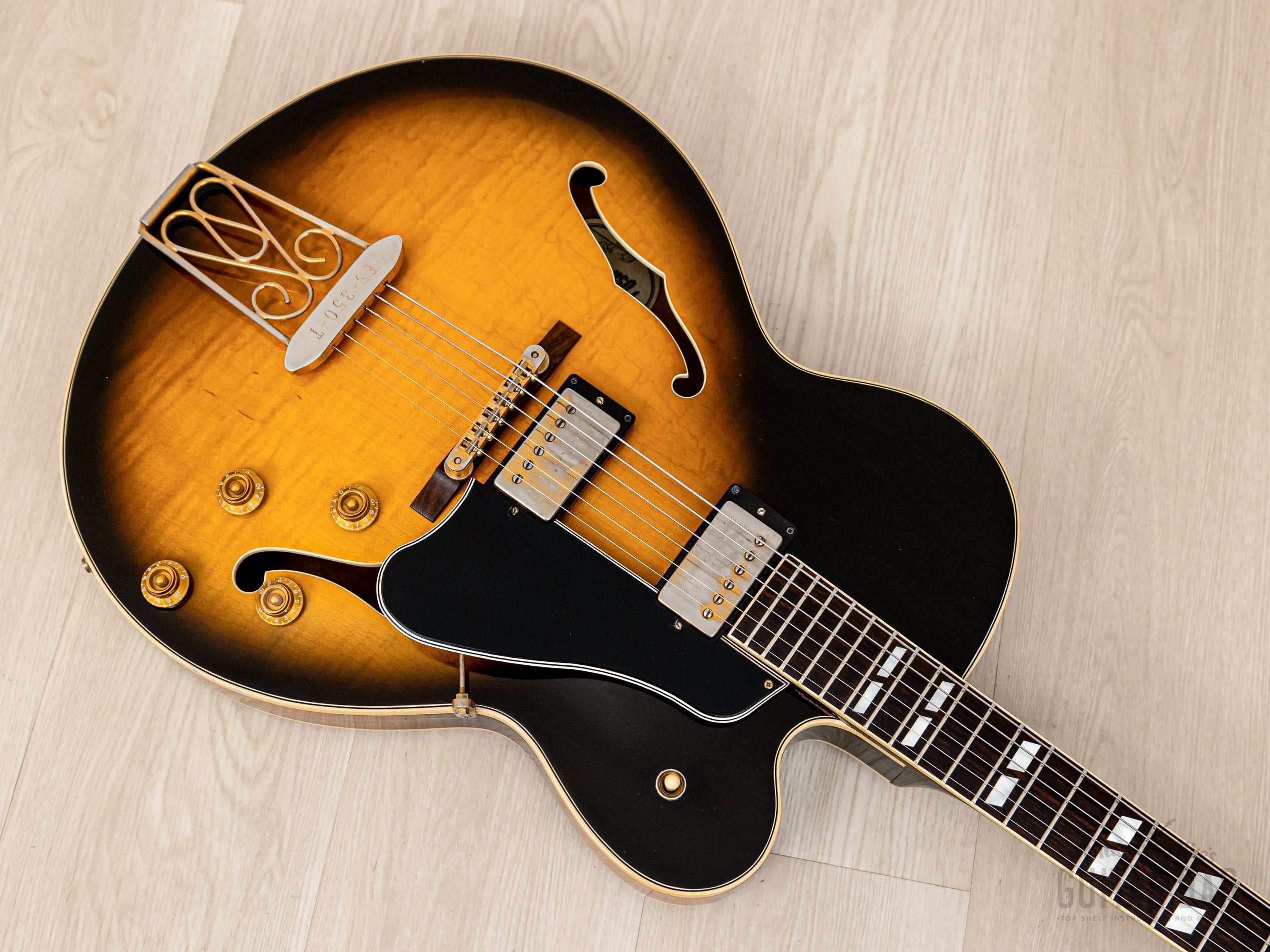 1992 Gibson Limited Edition ES-350T Sunburst, 57 Classic PAFs, Long Scale & 1 11/16