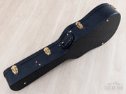 Black tolex Gibson hardshell case, latch side