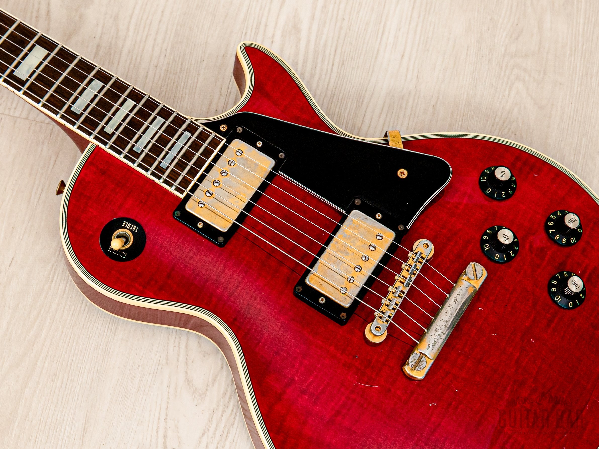 1987 Greco Mint Collection EGC68-70 Custom Flame Top Vintage Guitar 100% Original w/ Case, Japan Fujigen