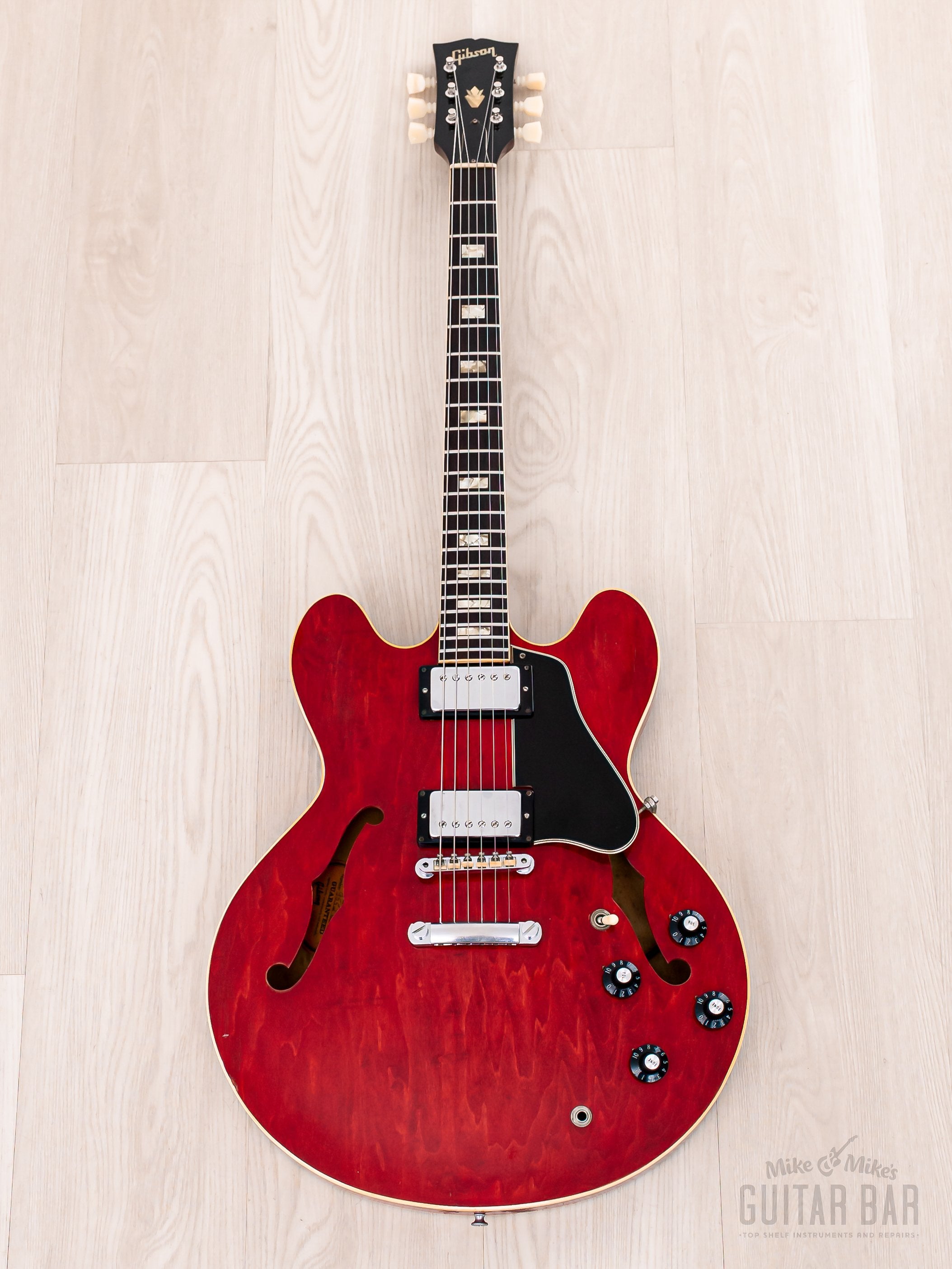 1969 Gibson ES-335 TDC Vintage Guitar Cherry, Stoptail Conversion w/ P