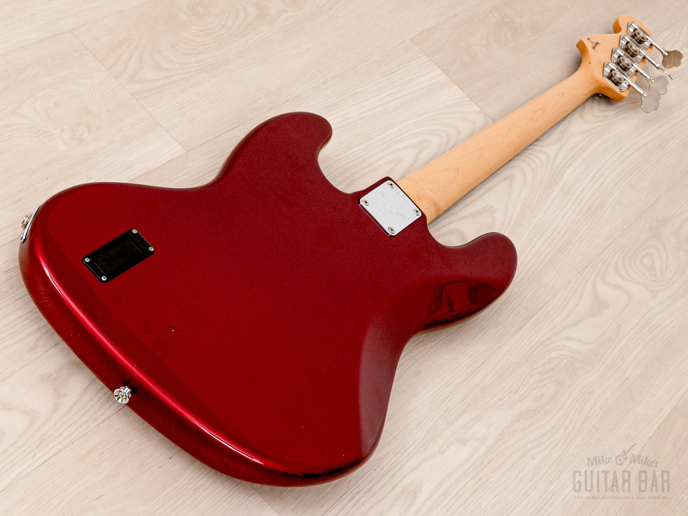 1998 Fender Custom Shop '62 Jazz Bass Candy Apple Red w/ Headstock, Bartolini Mods