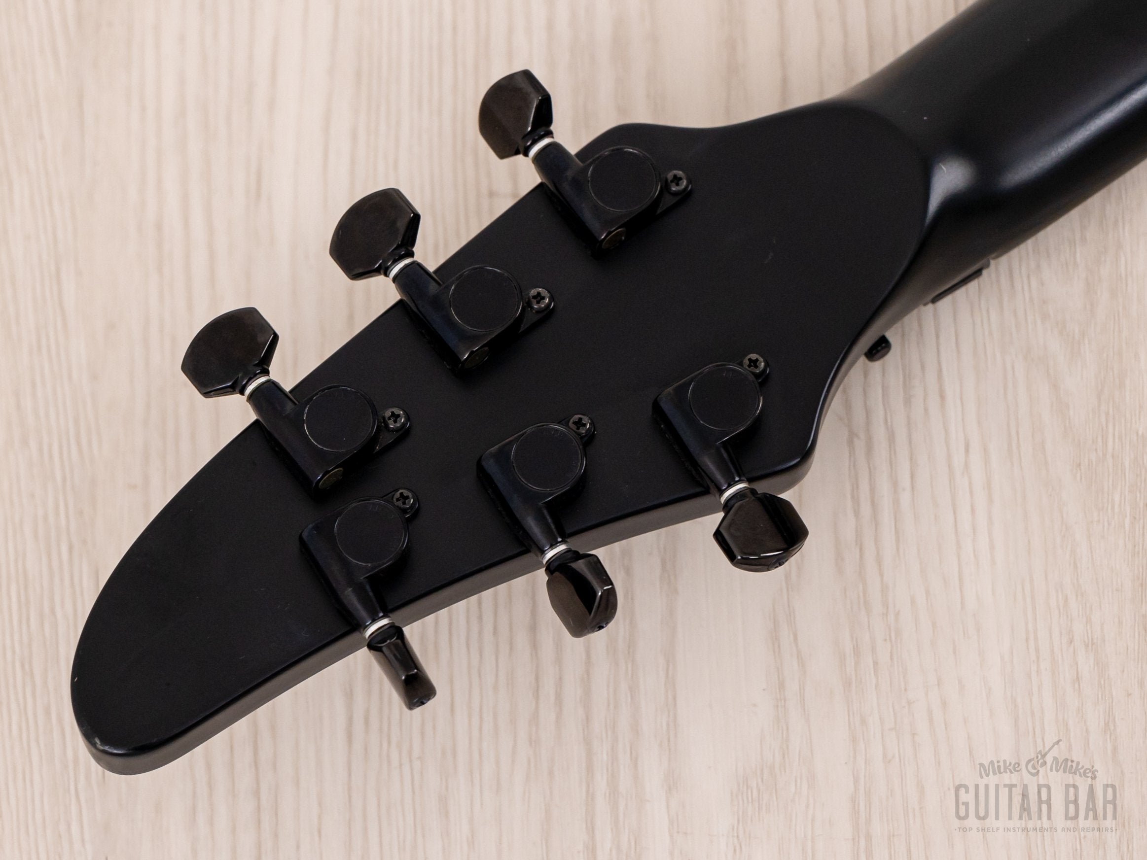 1995 ESP Custom Shop Horizon-Custom SSH Superstrat Black Satin w/ Floy