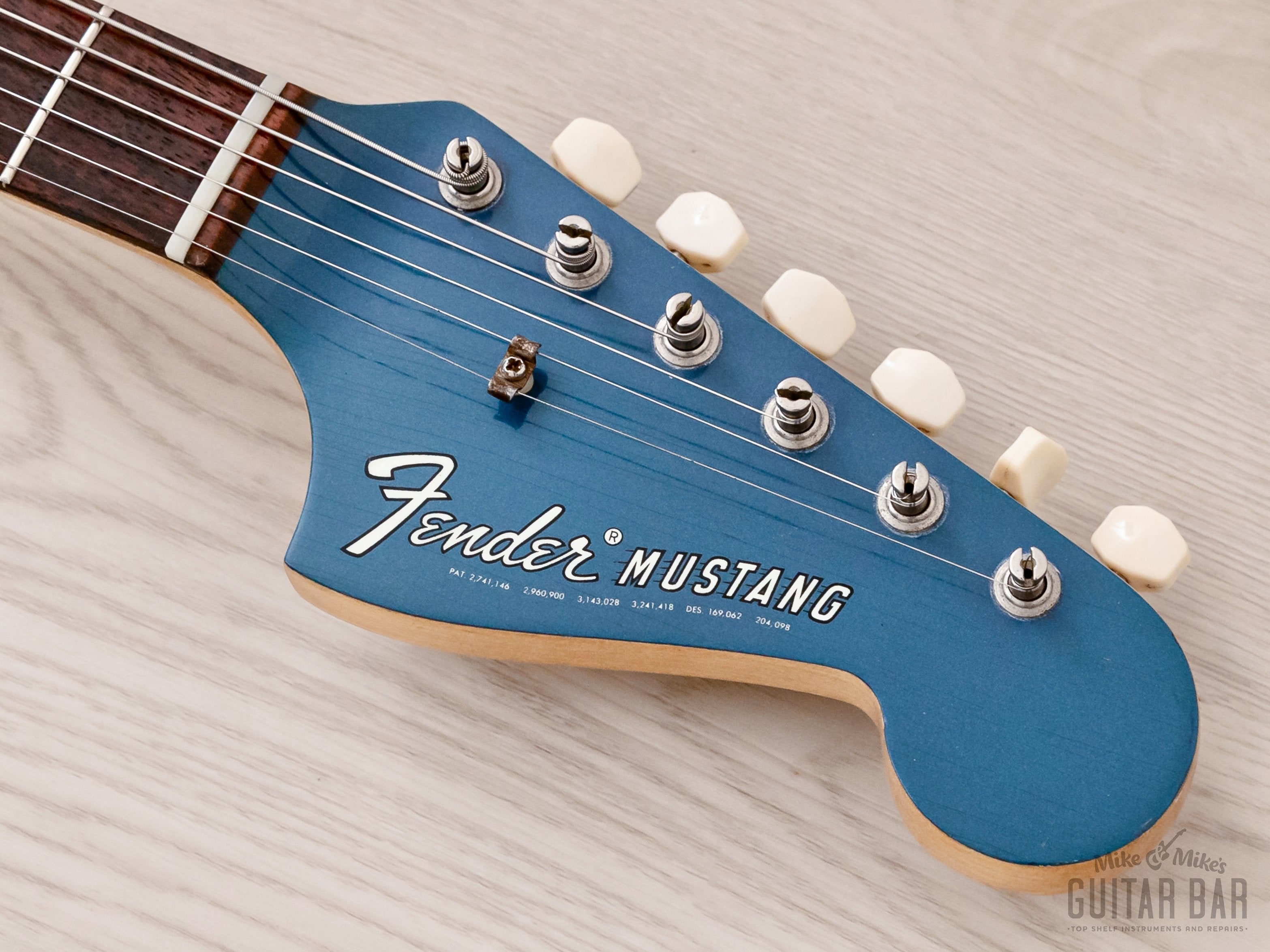 1970 Fender Competition Mustang Competition Burgundy + Headstock, Shor