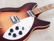 1987 Rickenbacker 360/12V64 toaster pickups and controls close-up