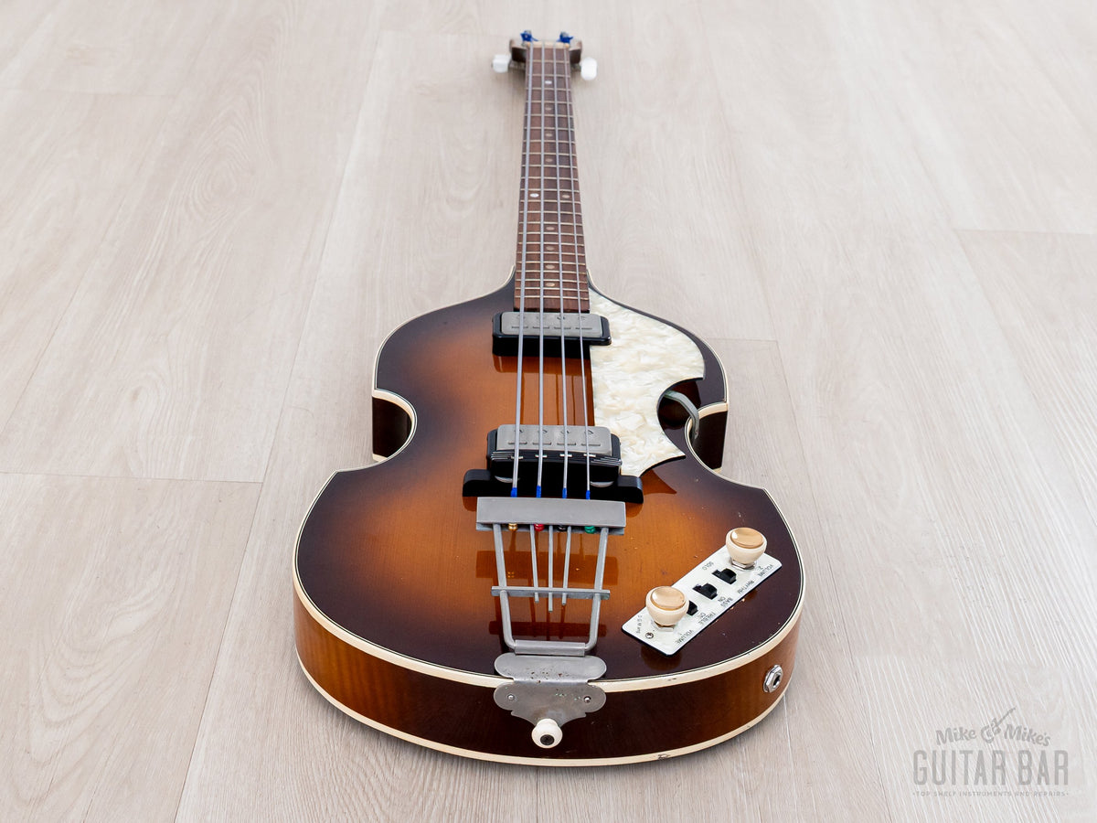 1960s Hofner 500/1 bass low front view