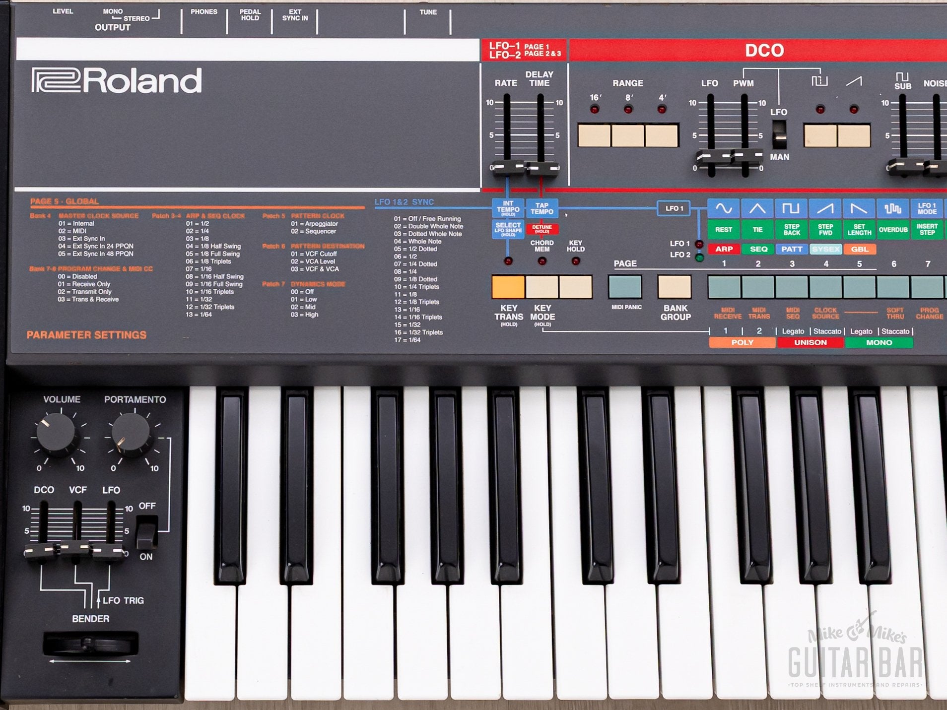 1985 Roland Juno 106 Kiwi Upgrade Vintage Analog Polyphonic Synthesizer