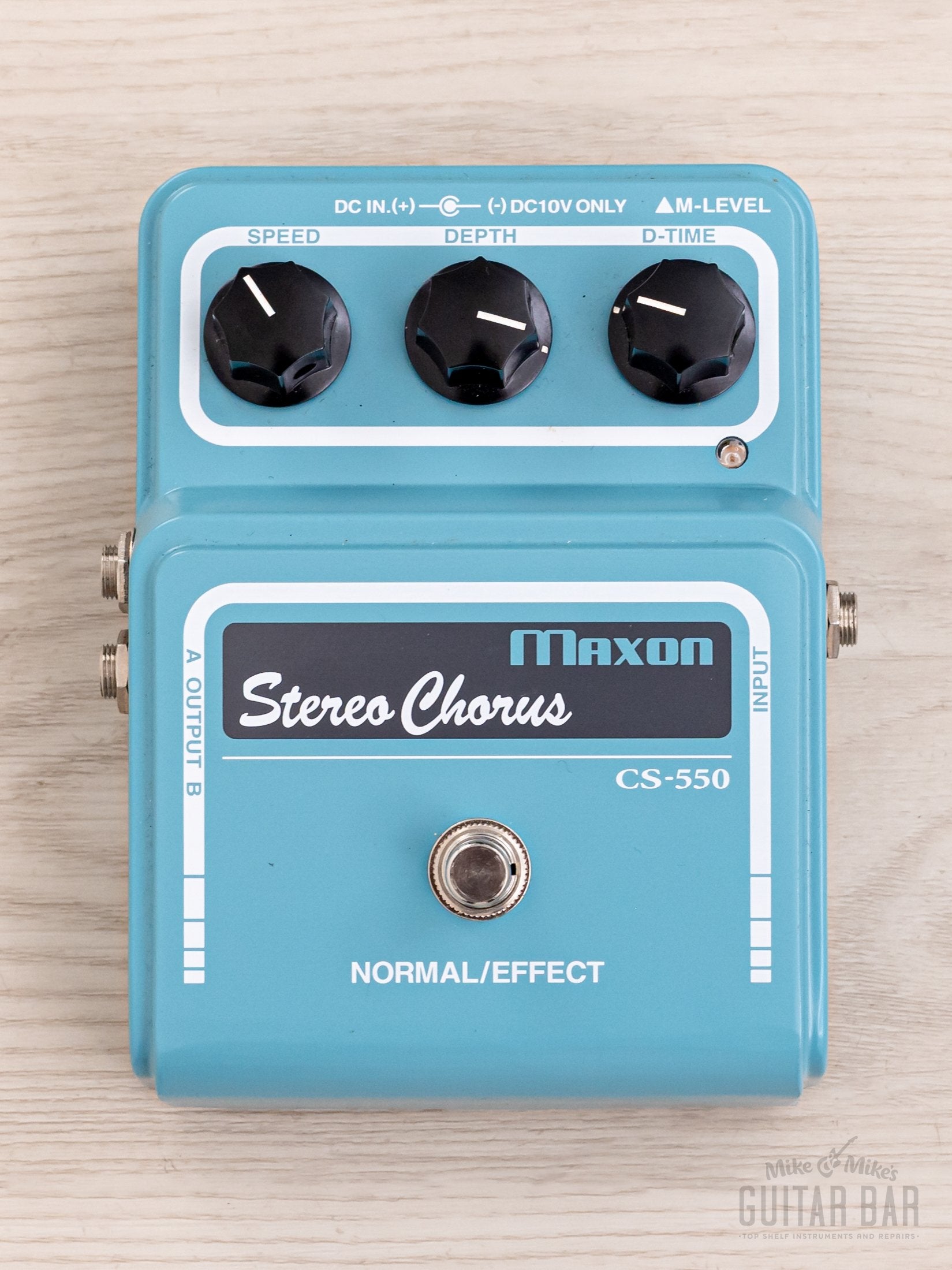 1995 Maxon CS-550 Stereo Chorus Guitar Effects Pedal Japan, MN3207 Bucket Brigade w/ Box & Power Supply