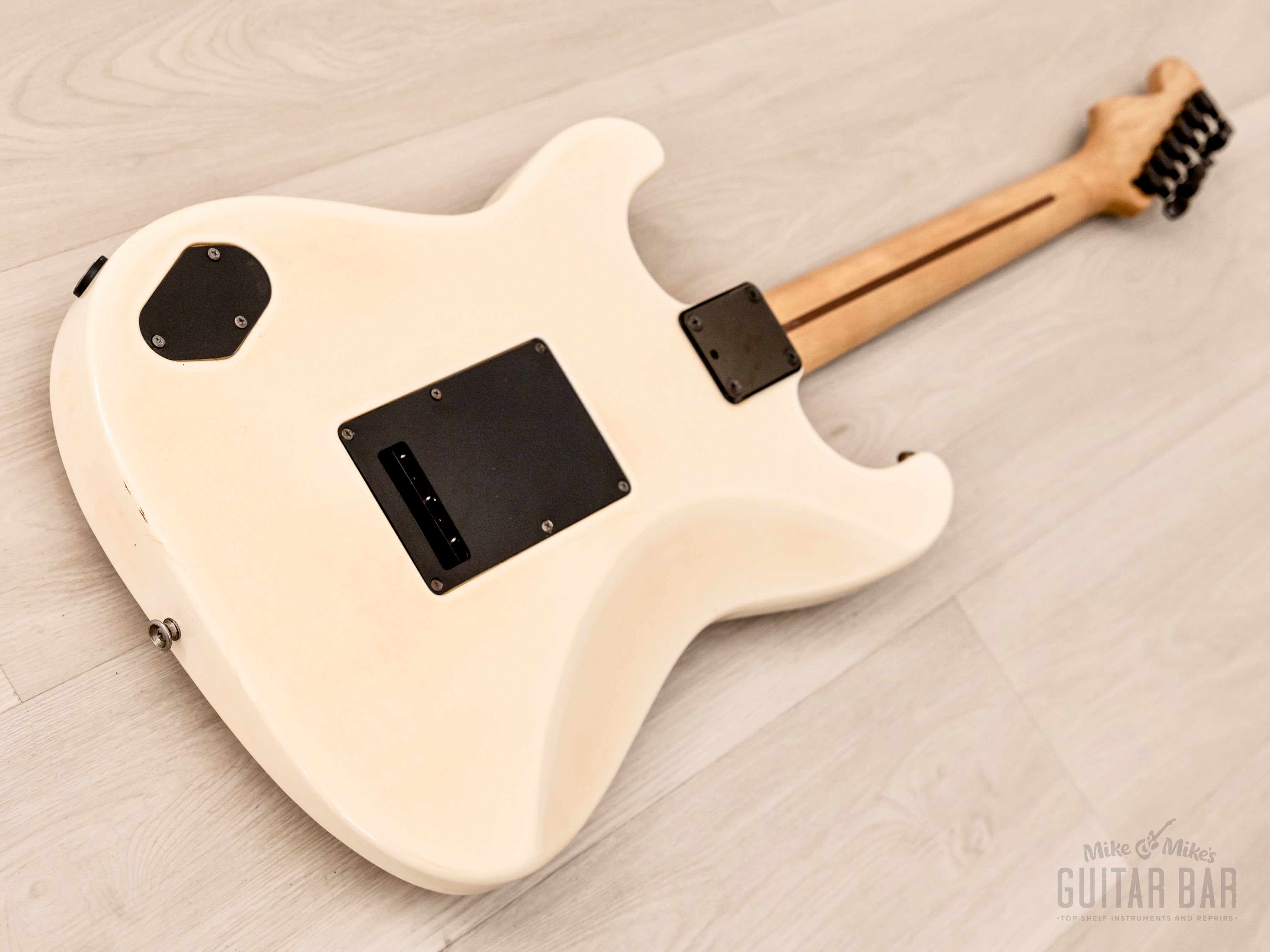 1986 Fender Boxer Series Stratocaster SF-451 SSH Snow White w/ Kahler, Japan MIJ Fujigen