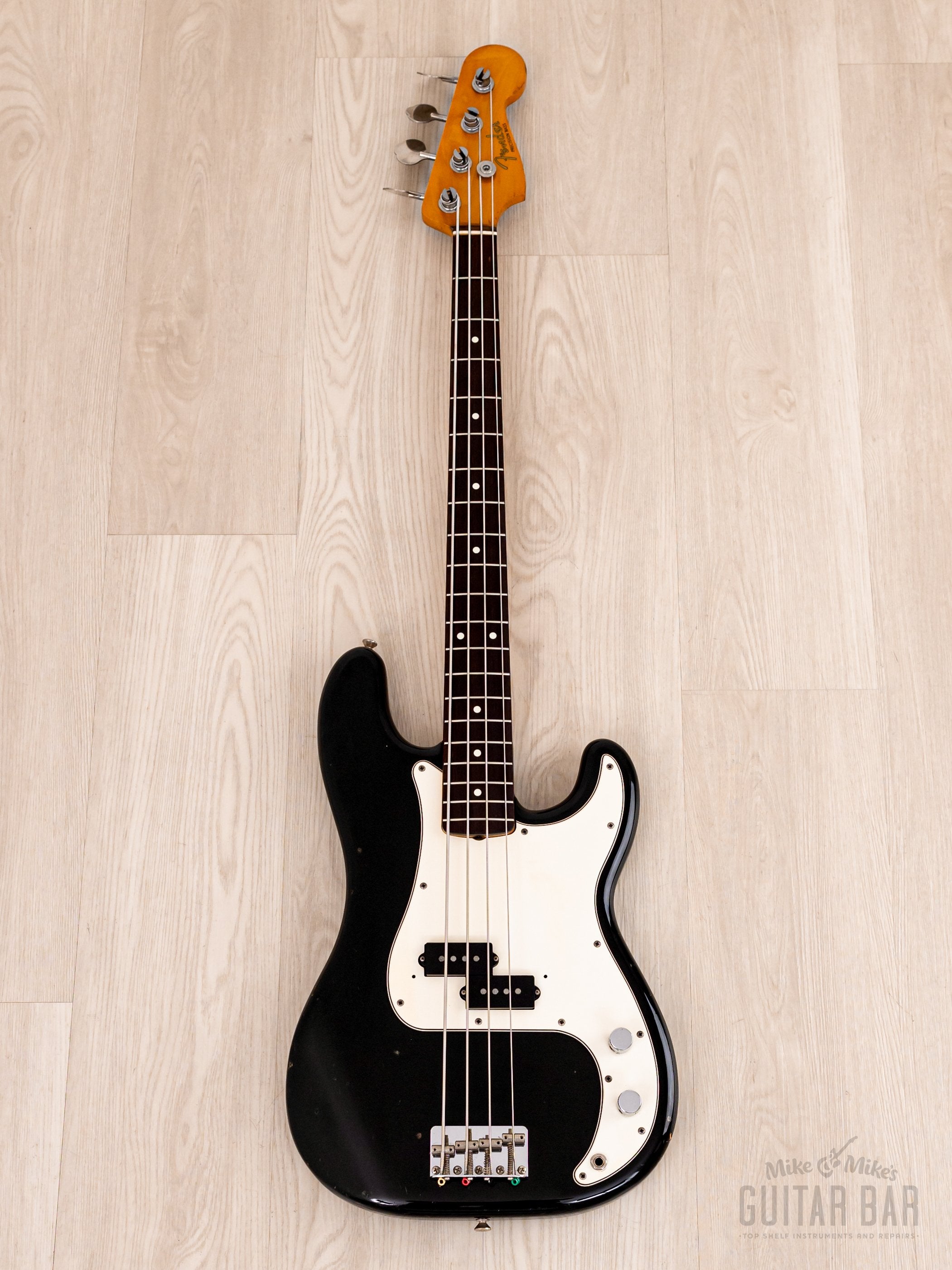 1984 Fender JV Precision Bass ‘62 Vintage Reissue PB62-80 Black, 100% Original, Japan MIJ Fujigen