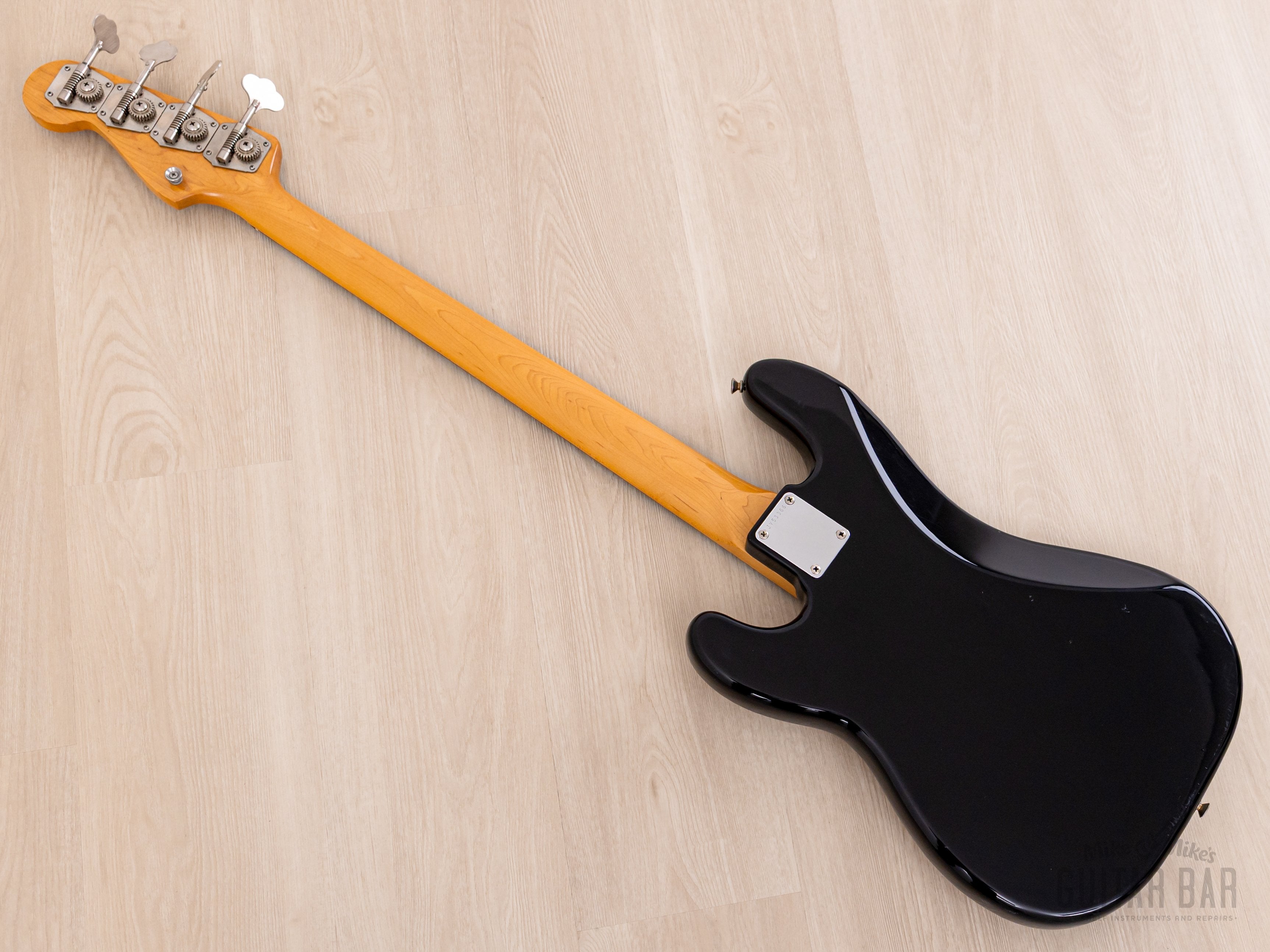 1983 Squier by Fender JV Precision Bass '62 Vintage Reissue SPB-50 Black w/ Case, Japan MIJ Fujigen