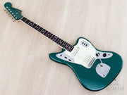 2026 Fender Traditional II 60s Jaguar Sherwood Green, front angled full view