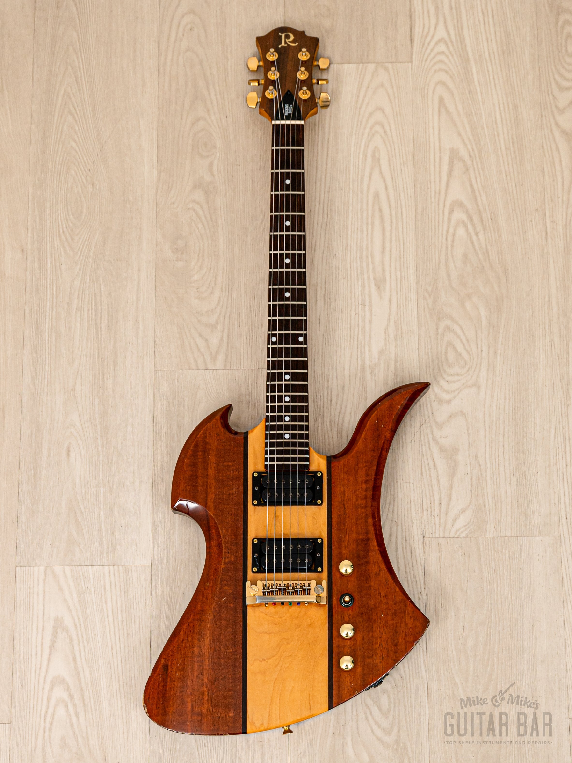 1990 B.C. Rich NJ Series Mockingbird MG-1101N Natural Hardtail, Japan