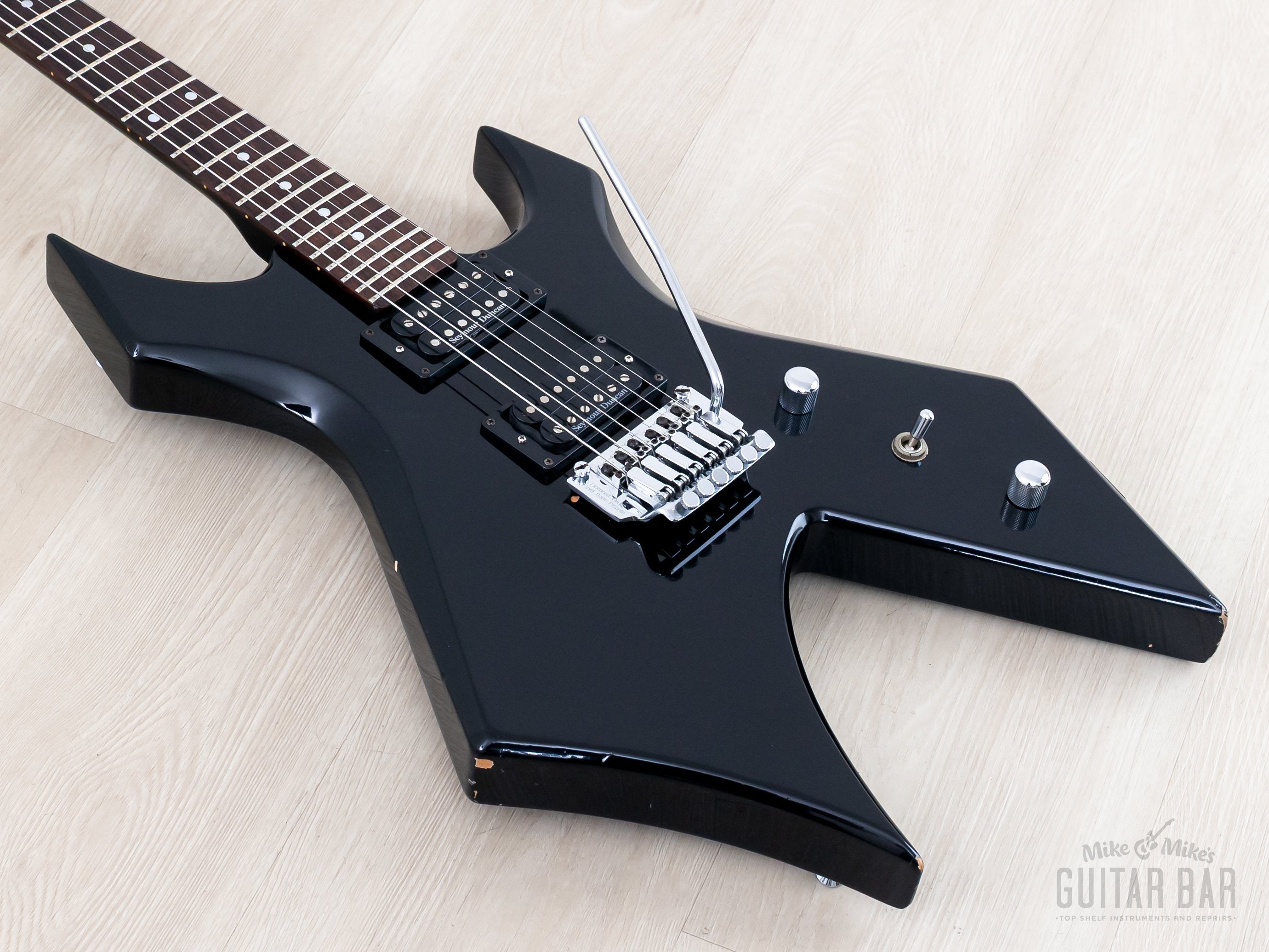 希少•メンテ済B.C. Rich Warlock 2008年製 ブラック 1986 B.C. Rich Warlock NJ Series Black w/ Seymour Duncan SH-2 & SH-4,