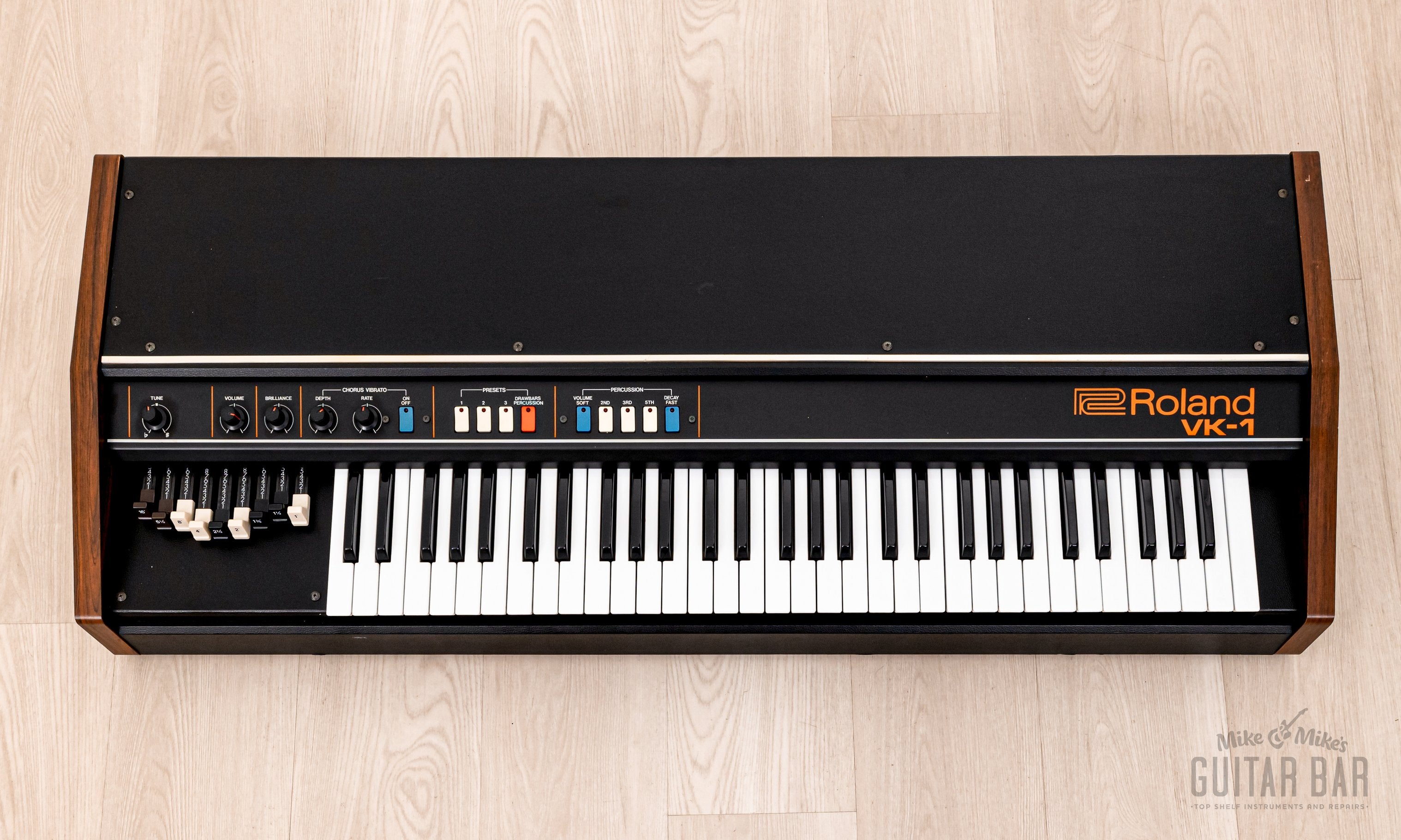 1970s Roland VK-1 Vintage Analog Drawbar Organ, Clean & Serviced w/ Ca –  Mike & Mike's Guitar Bar